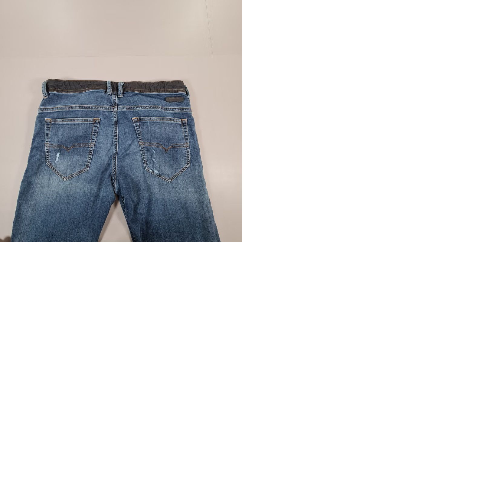 Diesel Diesel Jeans Slim Distressed Denim Blue W34 L30 THommer CB-NE Zip Fly Stretch 5-Pocket Mens Regular Size US 34 / EU 50 - 9 Thumbnail