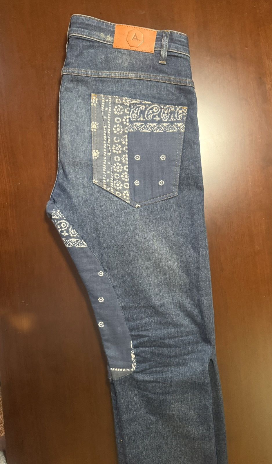 Alchemist The Alchemist Bandana Print Straight Leg Jeans Size US 36 / EU 52 - 6 Thumbnail