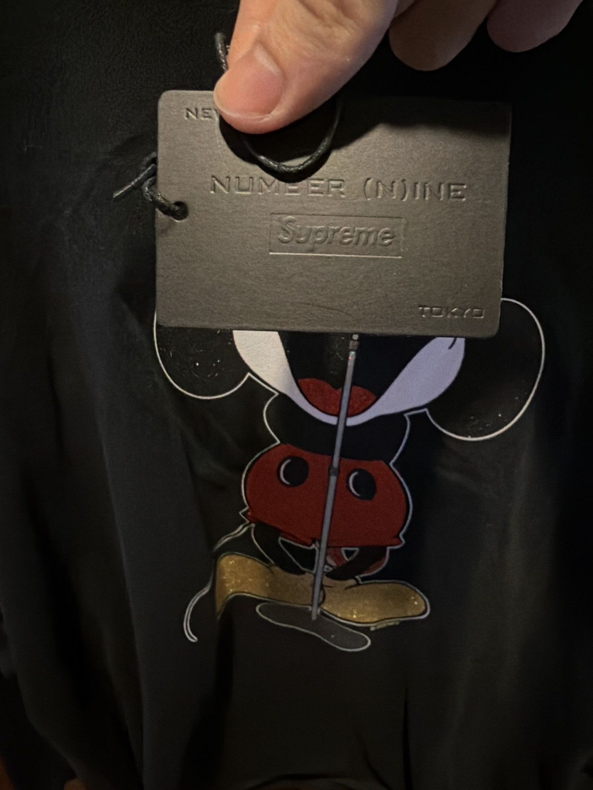 Number (N)ine × Supreme Number (N)ine Mickey Mouse Raglan Long-sleeve Top Size US M / EU 48-50 / 2 - 8 Thumbnail