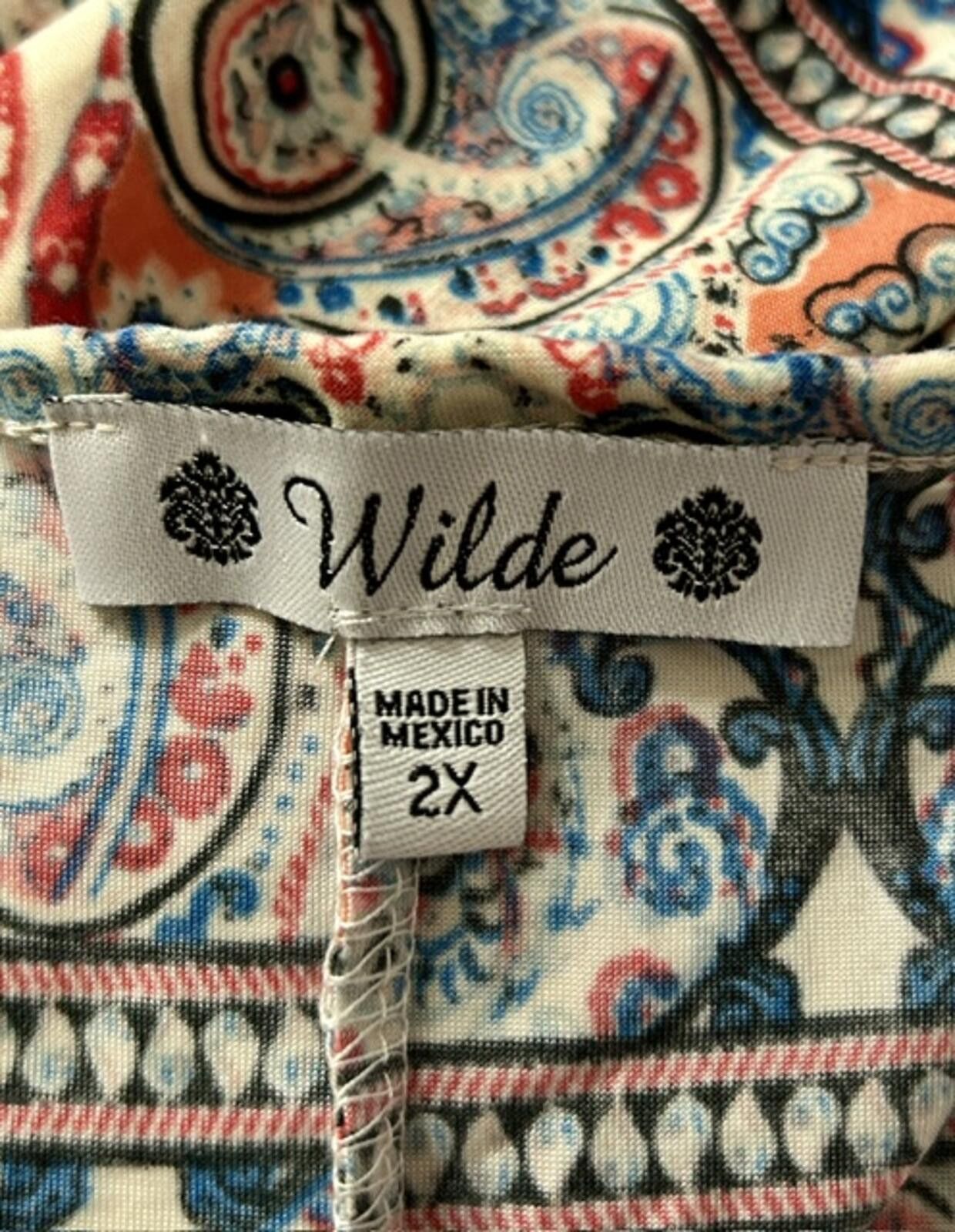 Wild Things Wilde 2X Sleeveless Printed Tank Top Size XS / US 0-2 / IT 36-38 - 2 Thumbnail