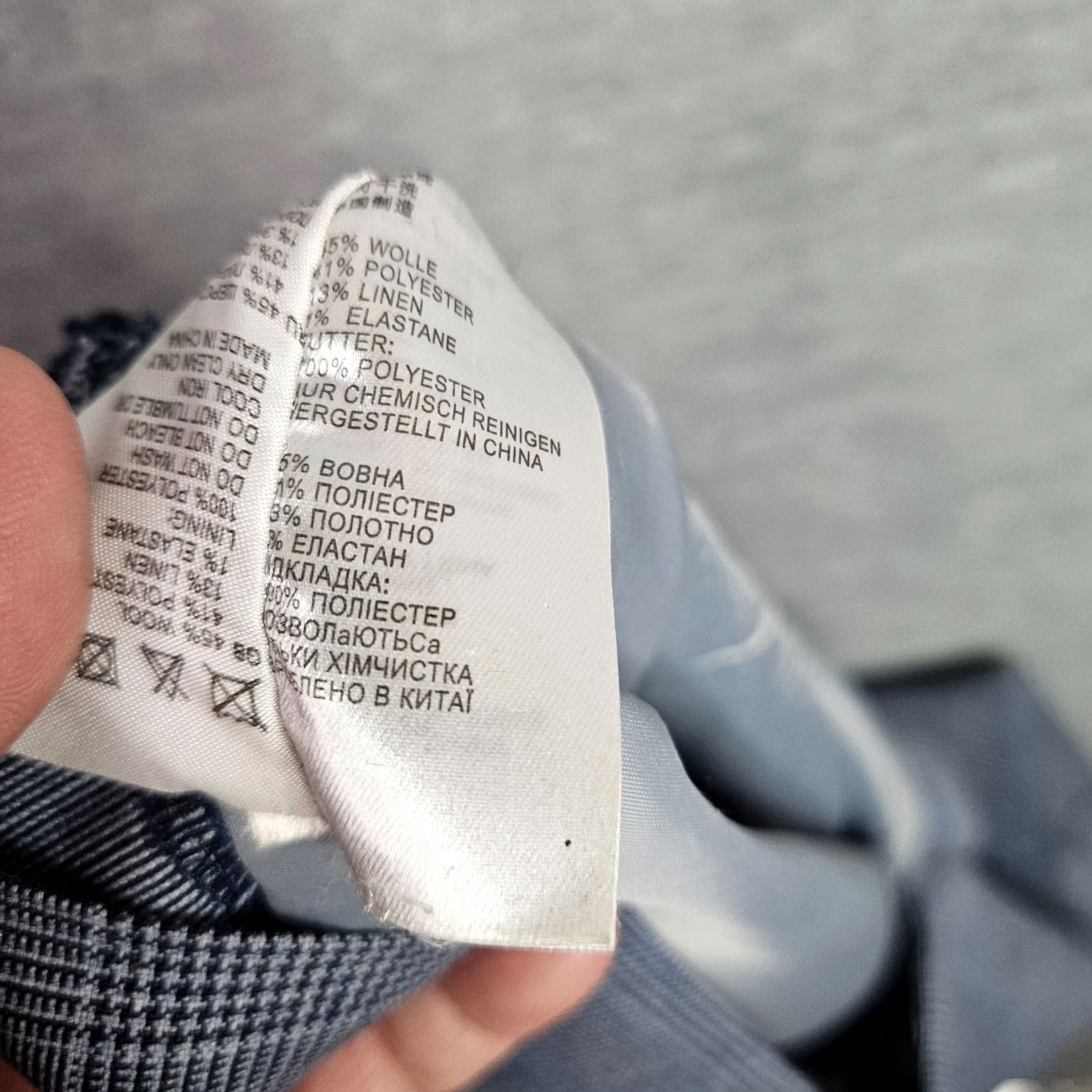 Reiss Reiss Skirt Pencil Blue White Plaid Size 8 Linen Polyester Wool Elastane Multicolor Short A-Line Women’s Knit? Size 30" / US 8 / IT 44 - 6 Thumbnail