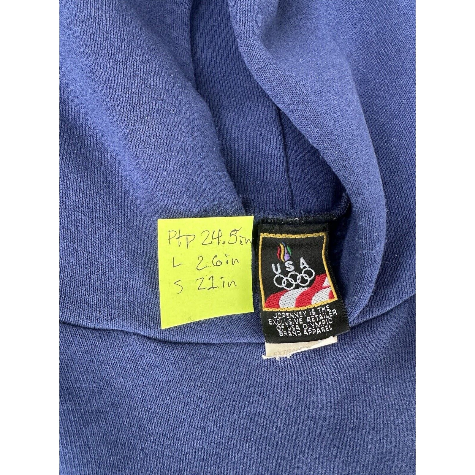 Vintage USA Olympic Hoodie Blue Mens Size X-Large Fitness Workout Size US XL / EU 56 / 4 - 5 Thumbnail