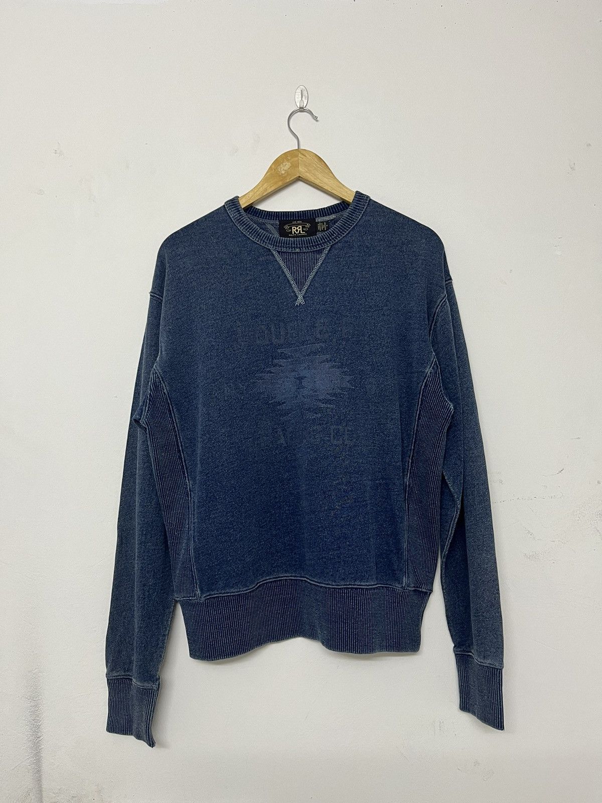 RRL Ralph Lauren × Vintage Vintage RRL Double RL Reverse Weave Crewneck Sweatshirt Size US M / EU 48-50 / 2 - 1 Thumbnail