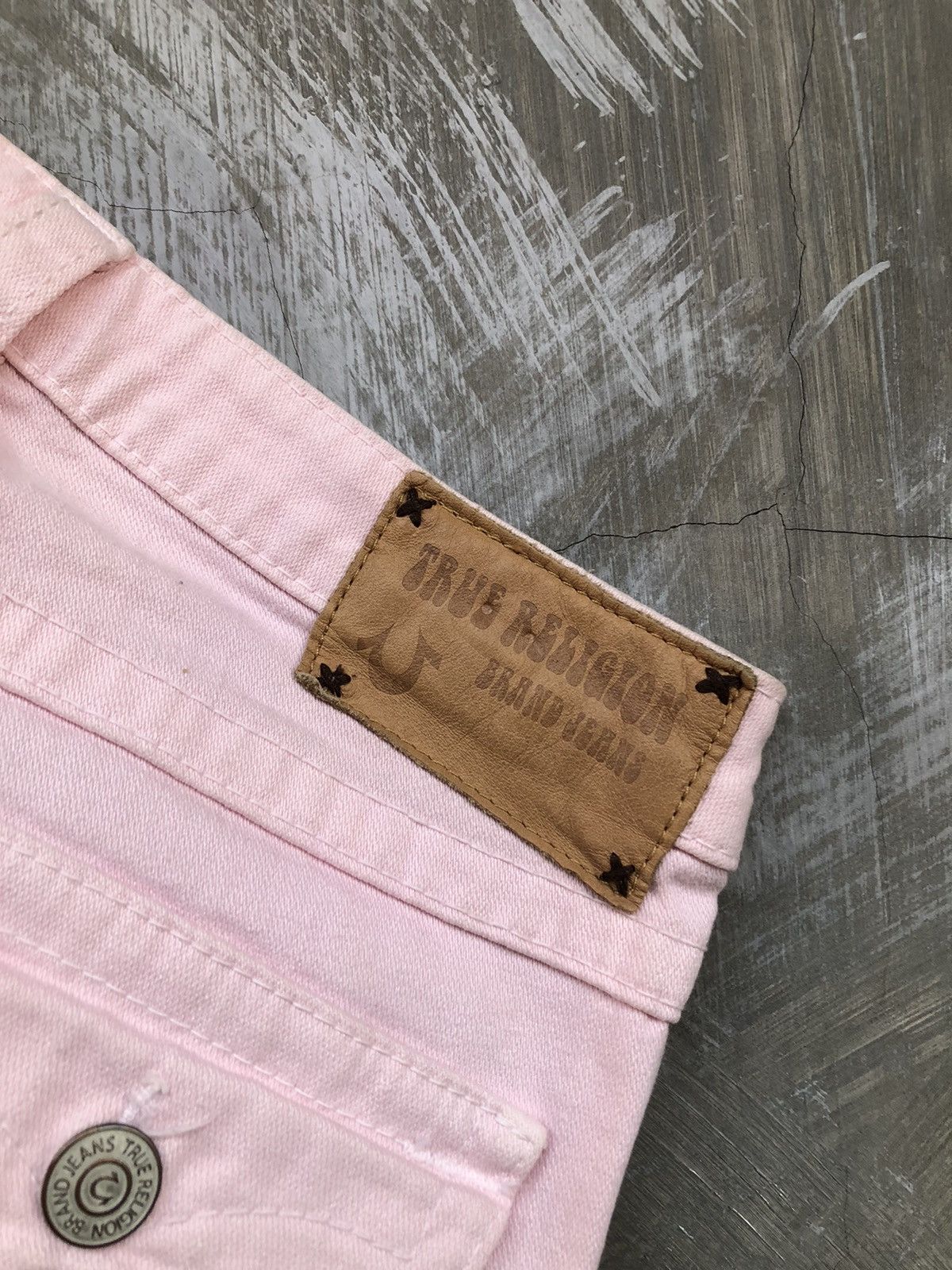 Designer × True Religion × Vintage True Religion Pink Denim Size 27" / US 4 / IT 40 - 12 Thumbnail