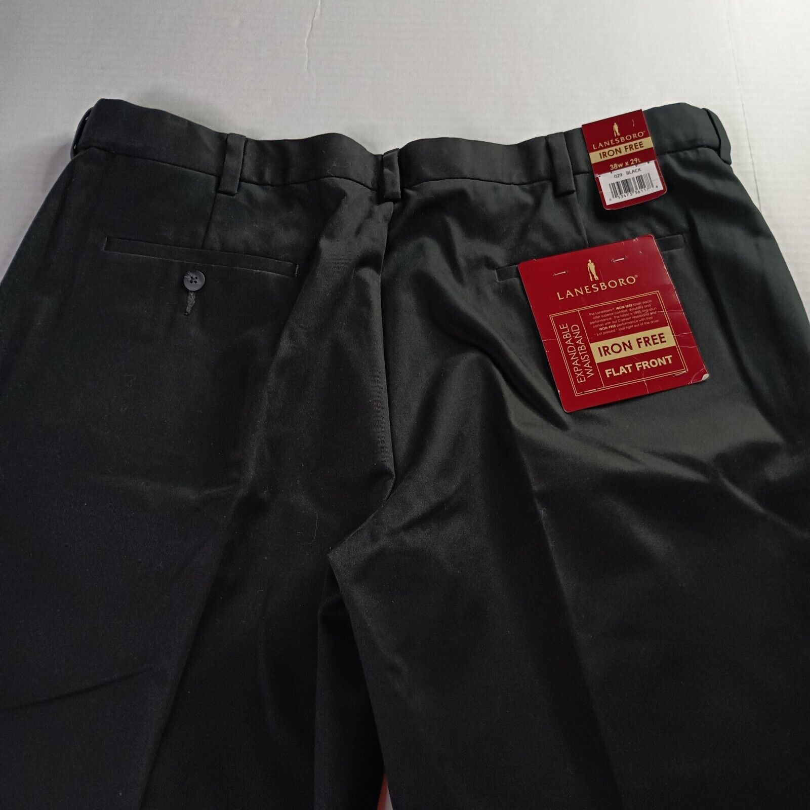 Other Lanesboro Khaki Pants Men's 38x29 Black Iron Free Expandable Size US 38 / EU 54 - 7 Thumbnail