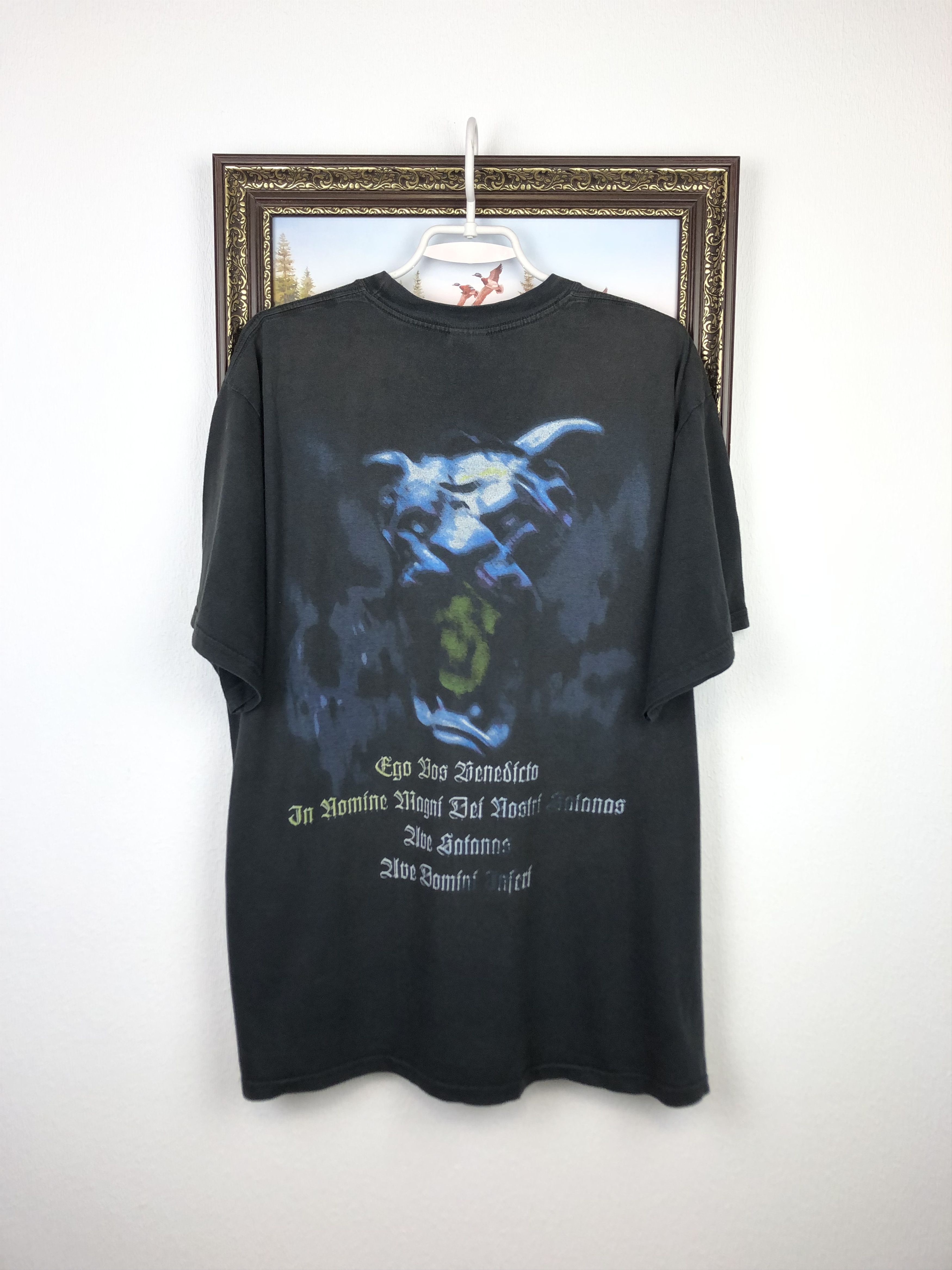 Band Tees × Vintage Vintage Dark Funeral Vobiscum Satanas Death Metal Shirt Tee Size US XL / EU 56 / 4 - 10 Thumbnail