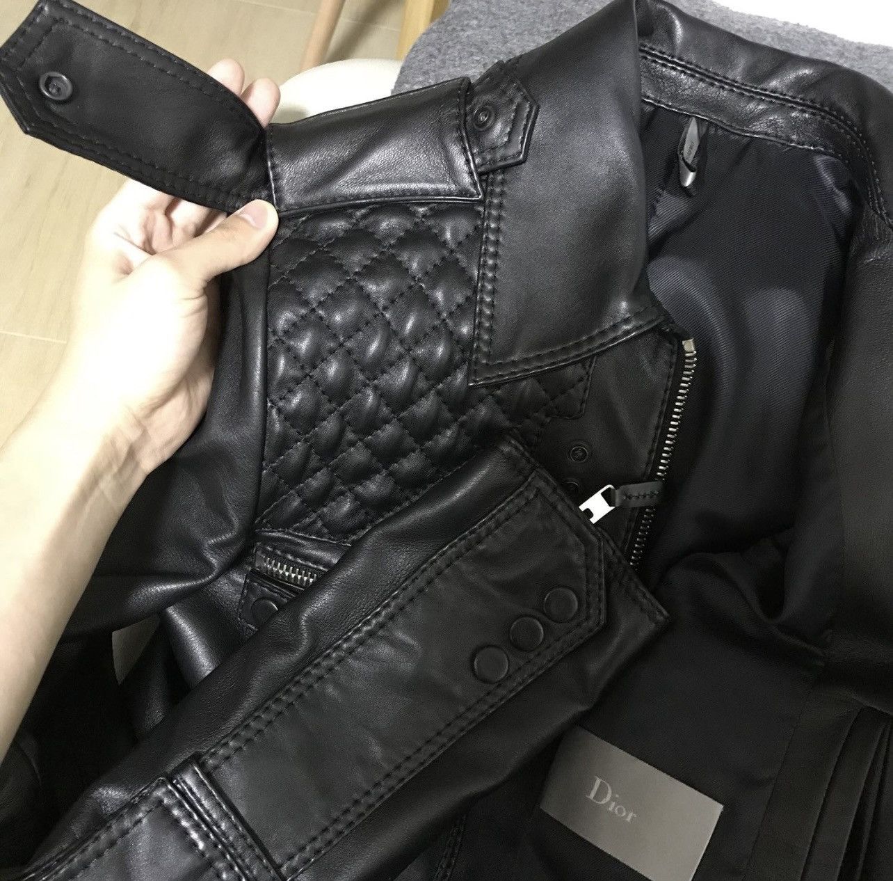Hedi Slimane dior homme 07SS leather jacket 44 slp celjne ysl hedi Size US S / EU 44-46 / 1 - 8 Thumbnail