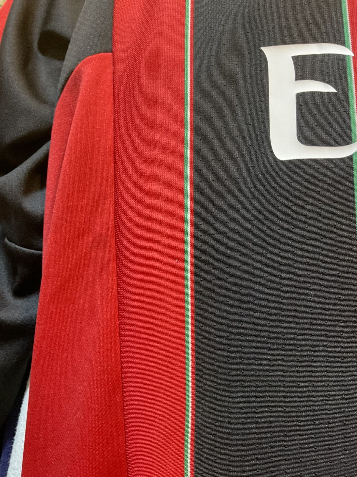 Adidas × Vintage 2012-2013 AC Milan Long Sleeves Home Kit Size US L / EU 52-54 / 3 - 8 Thumbnail