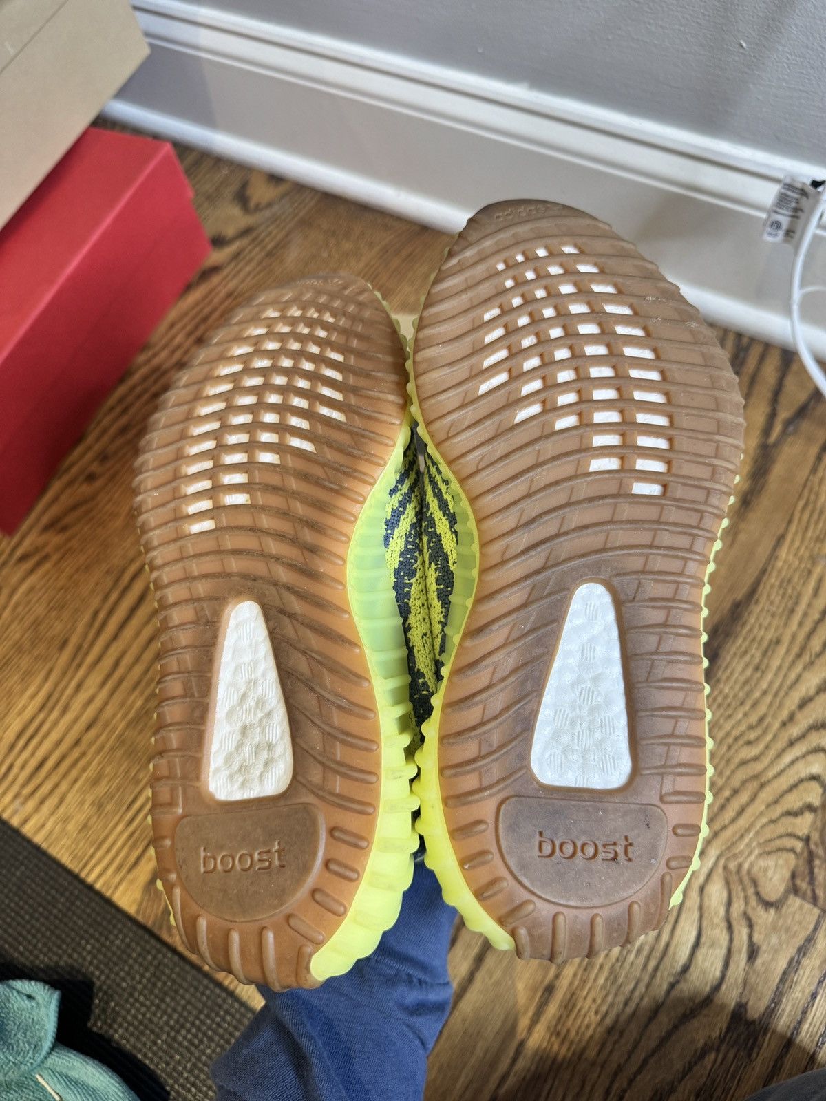 Adidas Yeezy Boost 350 V2 Semi Frozen Yellow Size US 5 / EU 37 - 4 Thumbnail