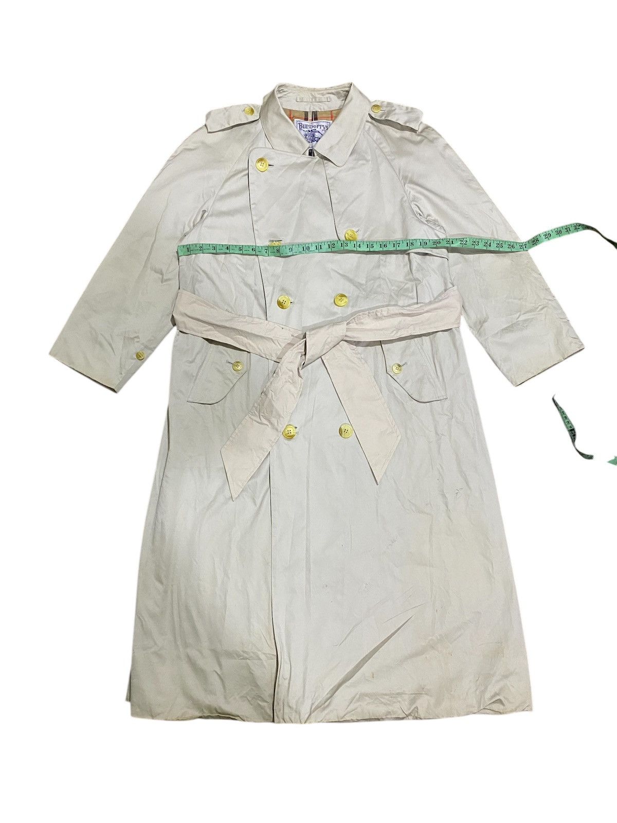 Burberry Vintage Burberrys NovaChek Double Breasted Trench Coat Size US L / EU 52-54 / 3 - 16 Thumbnail