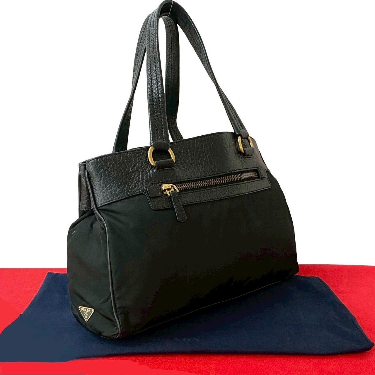 Prada Prada Handbag Black Leather Size ONE SIZE - 1 Thumbnail
