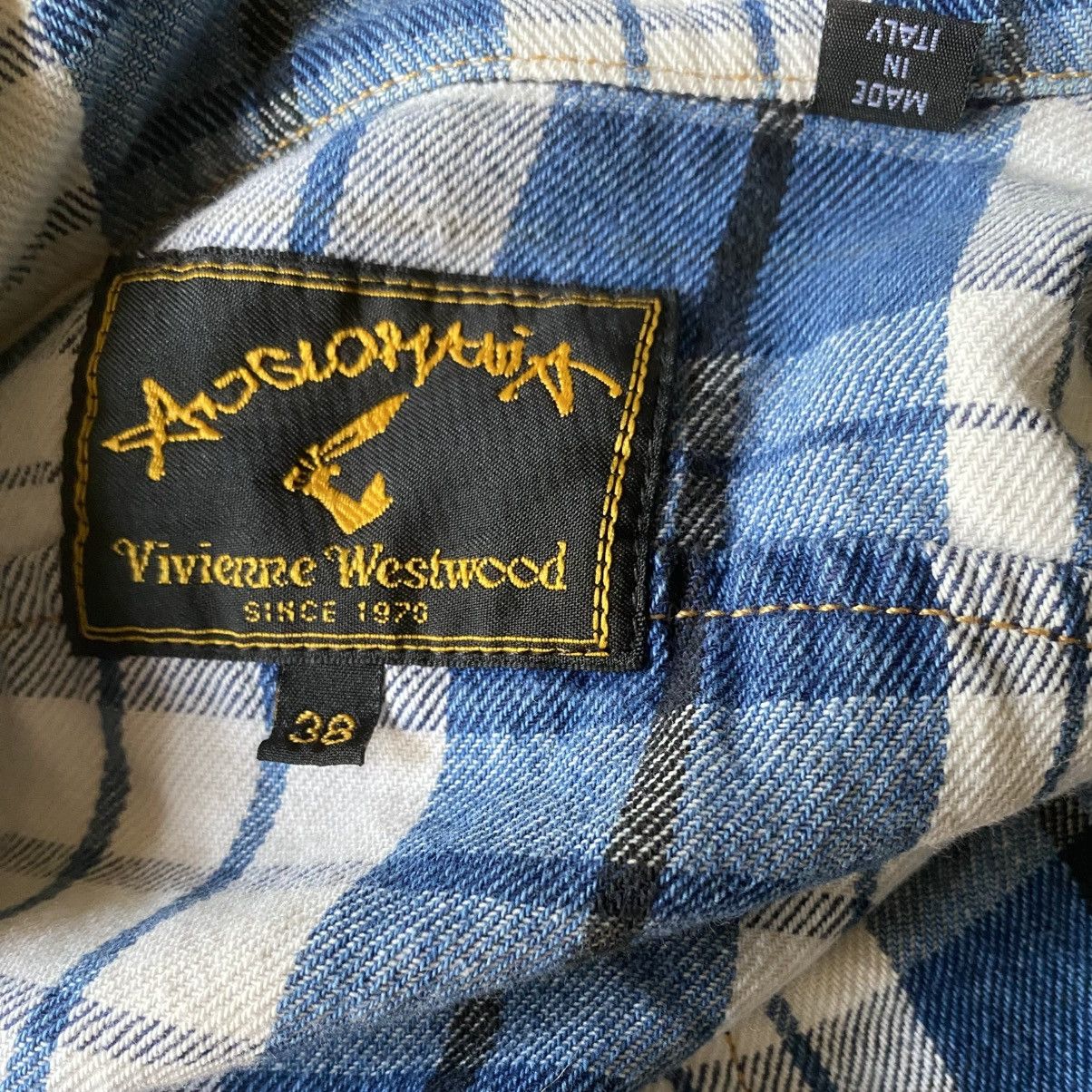 Vivienne Westwood Vintage 1999 Blue Plaid Fray Hem Set Size XS / US 0-2 / IT 36-38 - 7 Thumbnail