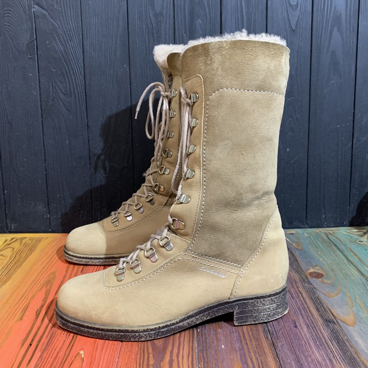 Genuine Leather Kandahar Switzerland Women’s Leather Boots Size 7, 26 cm Size US 9.5 / IT 39.5 - 3 Thumbnail