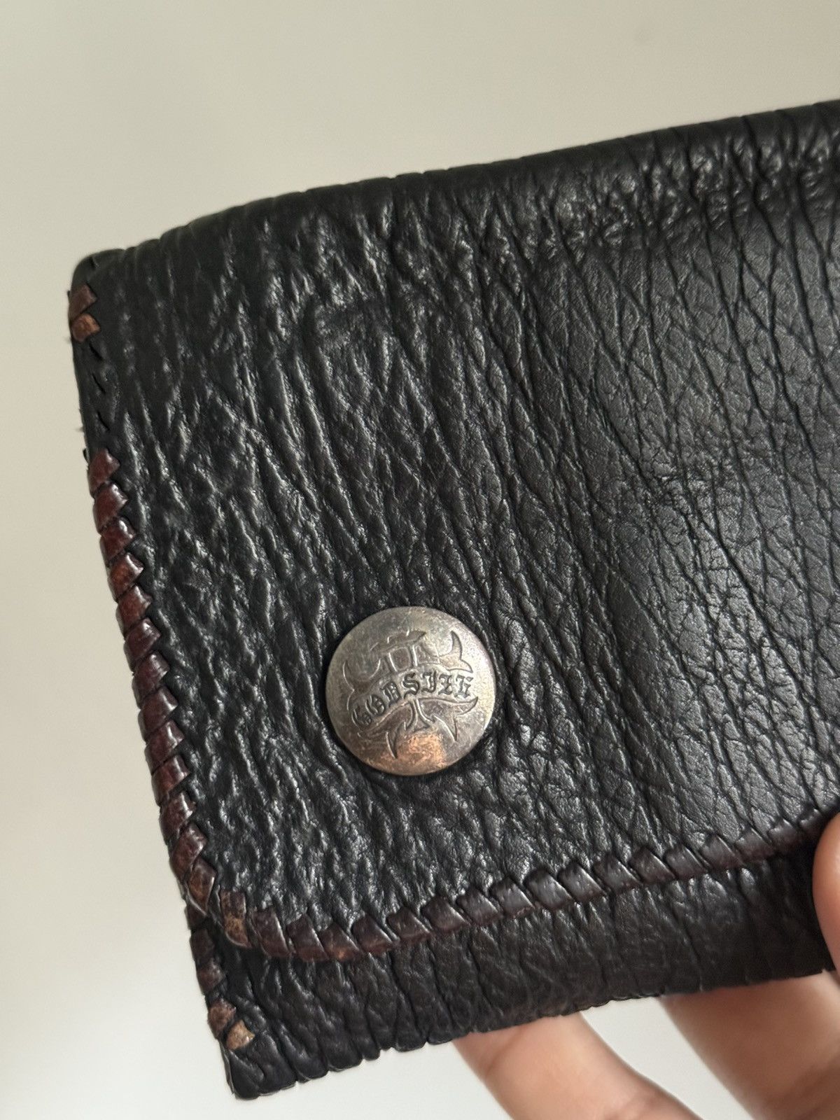 Handmade Godsize Shark Skin Leather with Stingray leather cross Size ONE SIZE - 11 Thumbnail