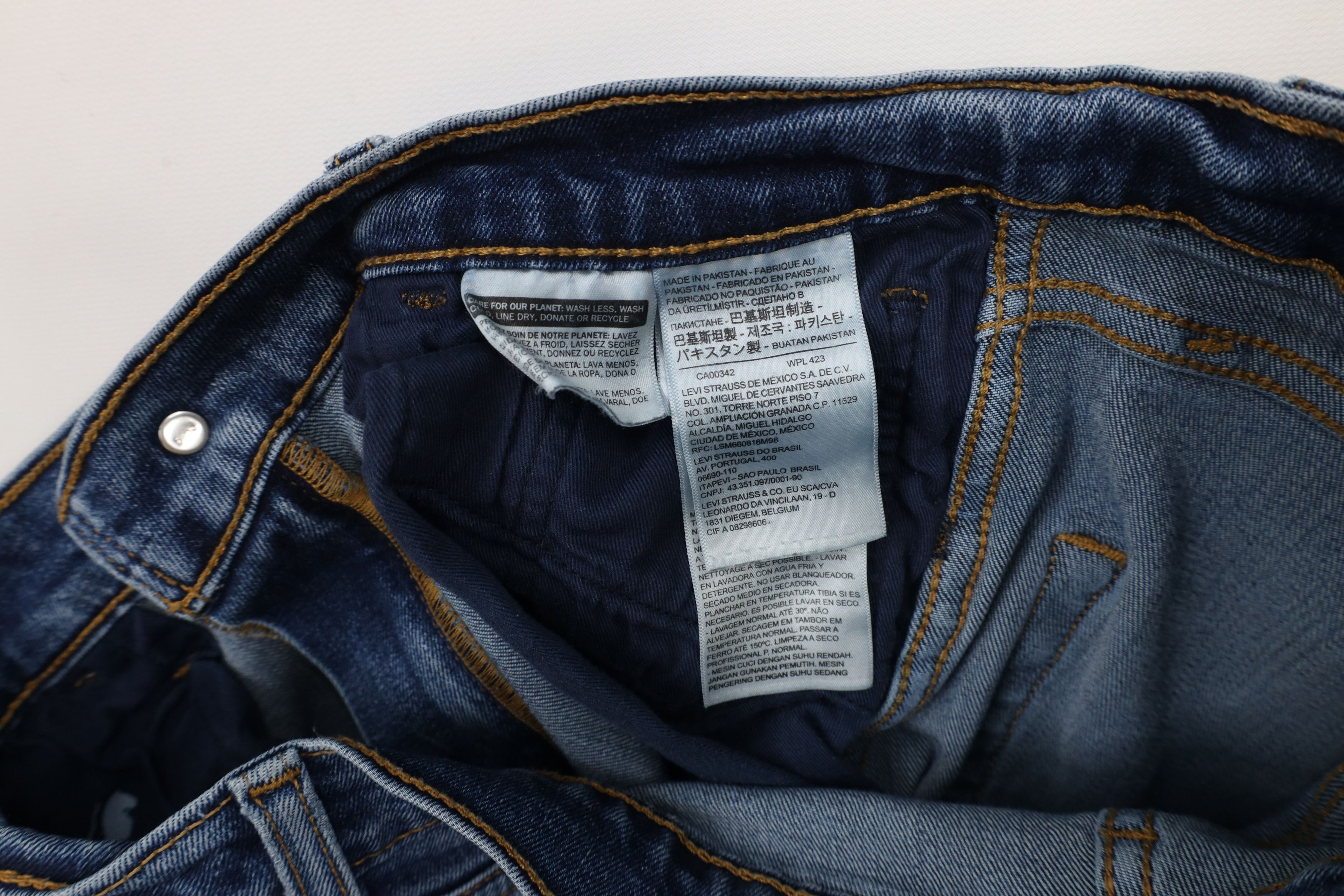Levi's × Vintage Vintage Y2K Levis Workwear Fit Stretch Denim Jeans Blue Size US 30 / EU 46 - 9 Thumbnail