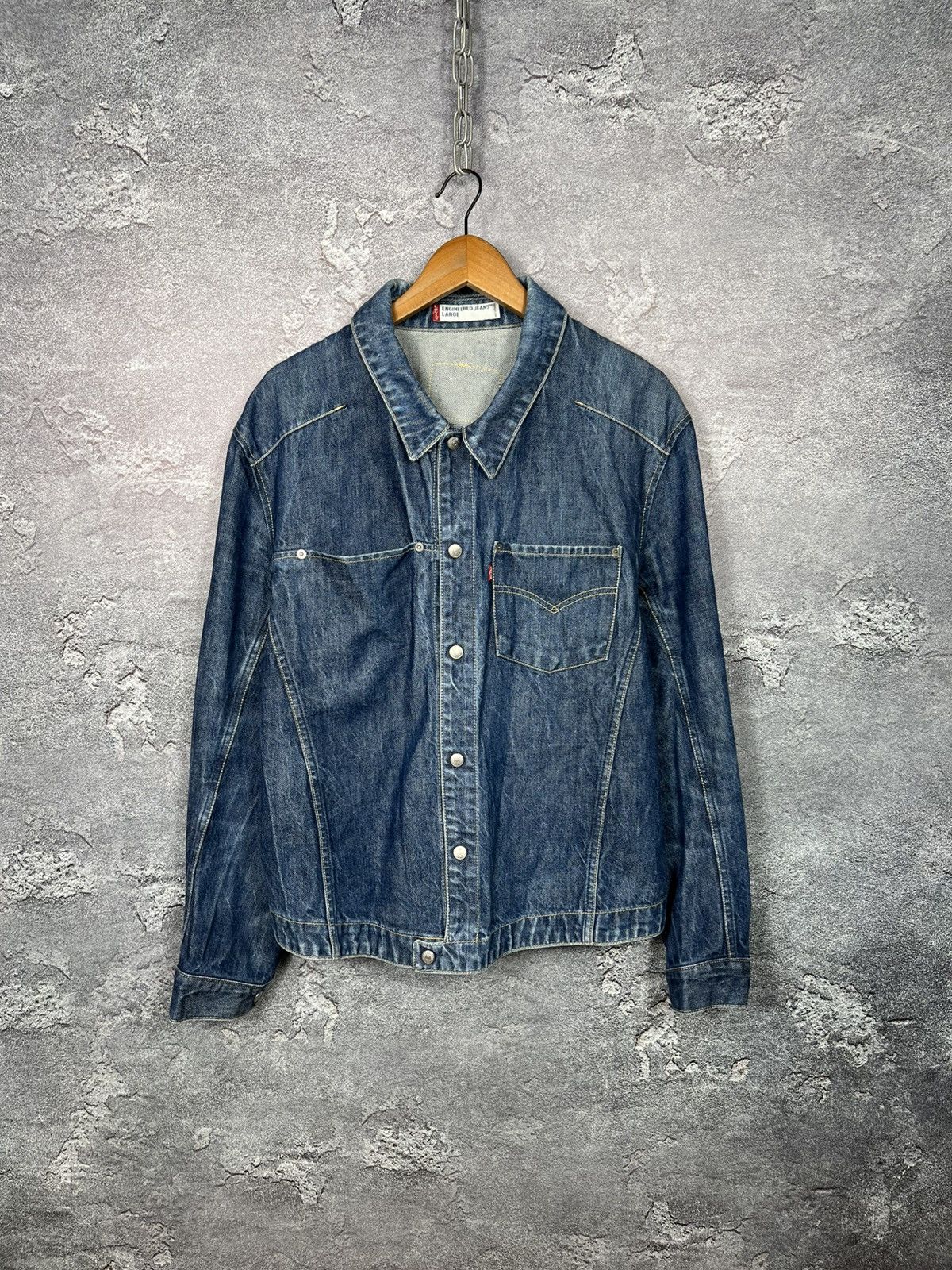 Levi's Vintage Levi’s Engineered Denim Jacket Size US L / EU 52-54 / 3 - 1 Thumbnail
