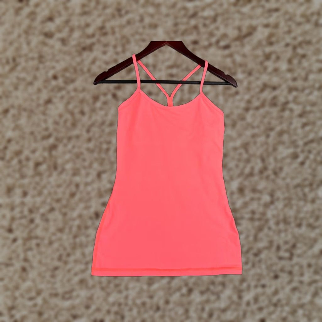 Lululemon Lululemon Shirt Women 4 Pink Power Tank Luon Gym Yoga W1A98S Size S / US 4 / IT 40 - 1 Thumbnail