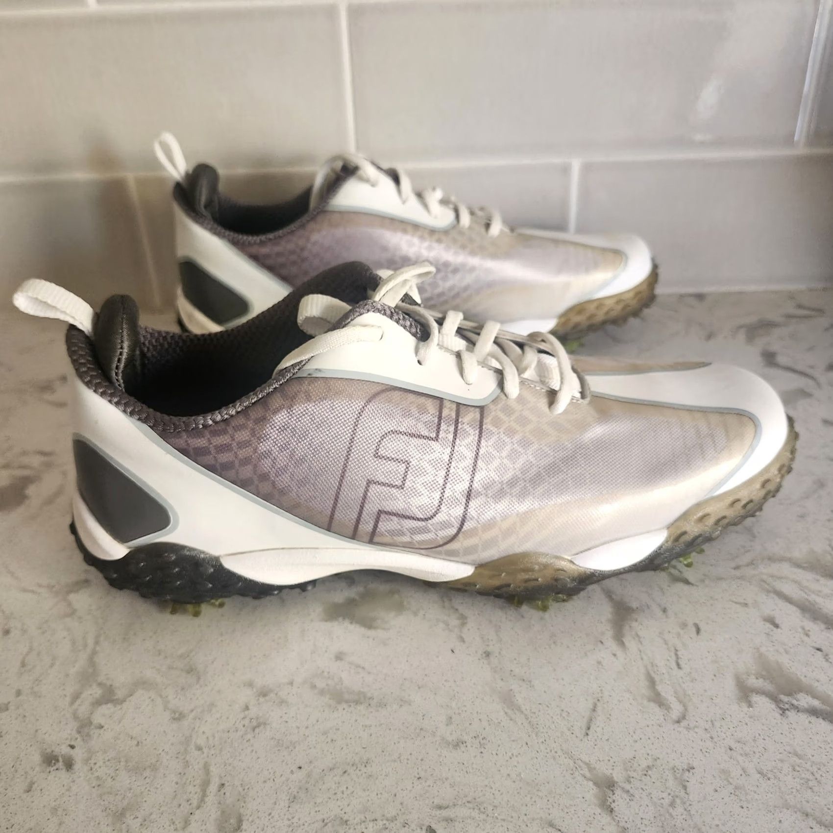 Footjoy FootJoy Sneaker Mens 9.5W Gray Freestyle 2 Athletic Golf Lace Up Casual Comfort Size US 10 / EU 43 - 7 Thumbnail