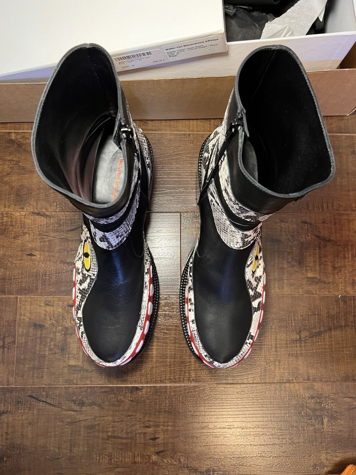 Walter Van Beirendonck Walter Van Beirendonck FW23 Viper Heel Boots Size US 12 / EU 45 - 12 Thumbnail