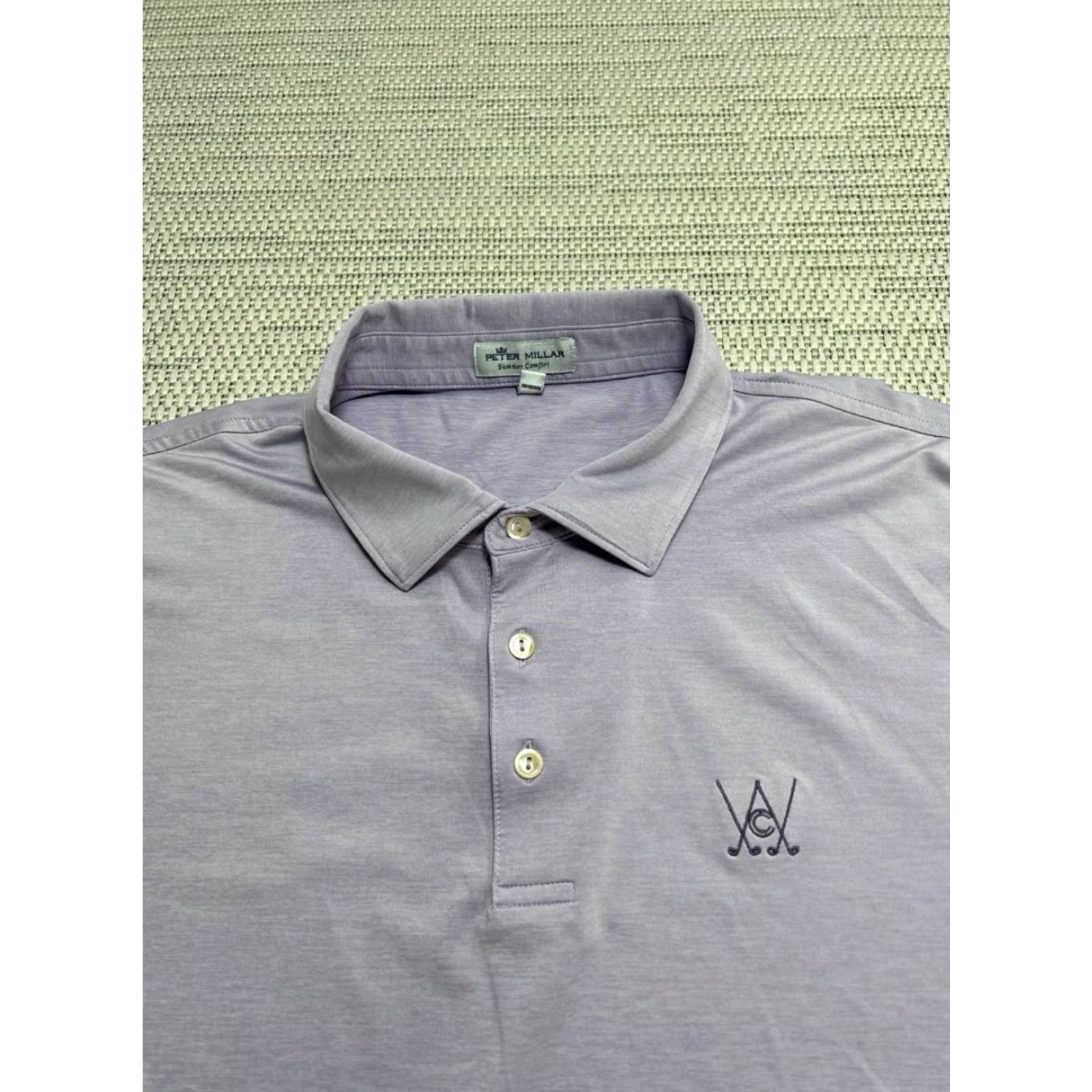 Peter Millar Peter Millar Summer Comfort Polo Shirt Mens XL Purple Steel Performance Golf Shirt Size US XL / EU 56 / 4 - 3 Thumbnail