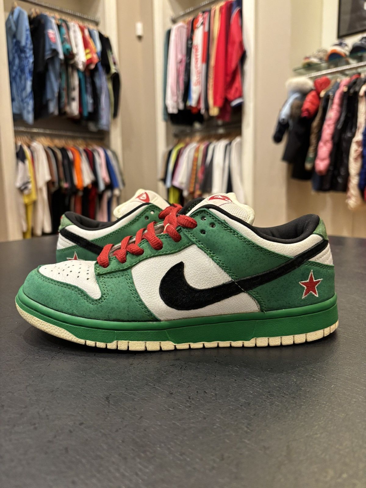 Nike Nike Dunk SB Low ‘Heineken’ Size US 7 / EU 40 - 1 Thumbnail