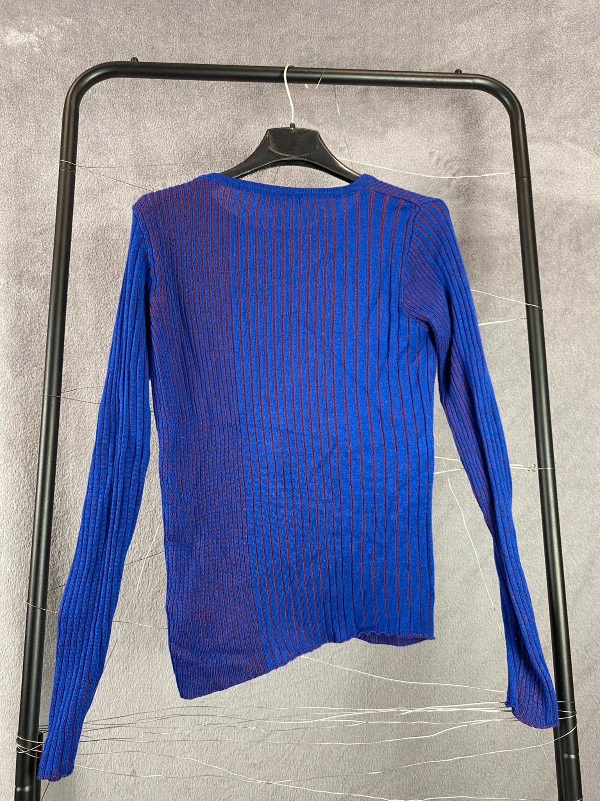 Trussardi Tru Trussardi Navy Blue Y2K Knit Sweater S Size US S / EU 44-46 / 1 - 2 Thumbnail