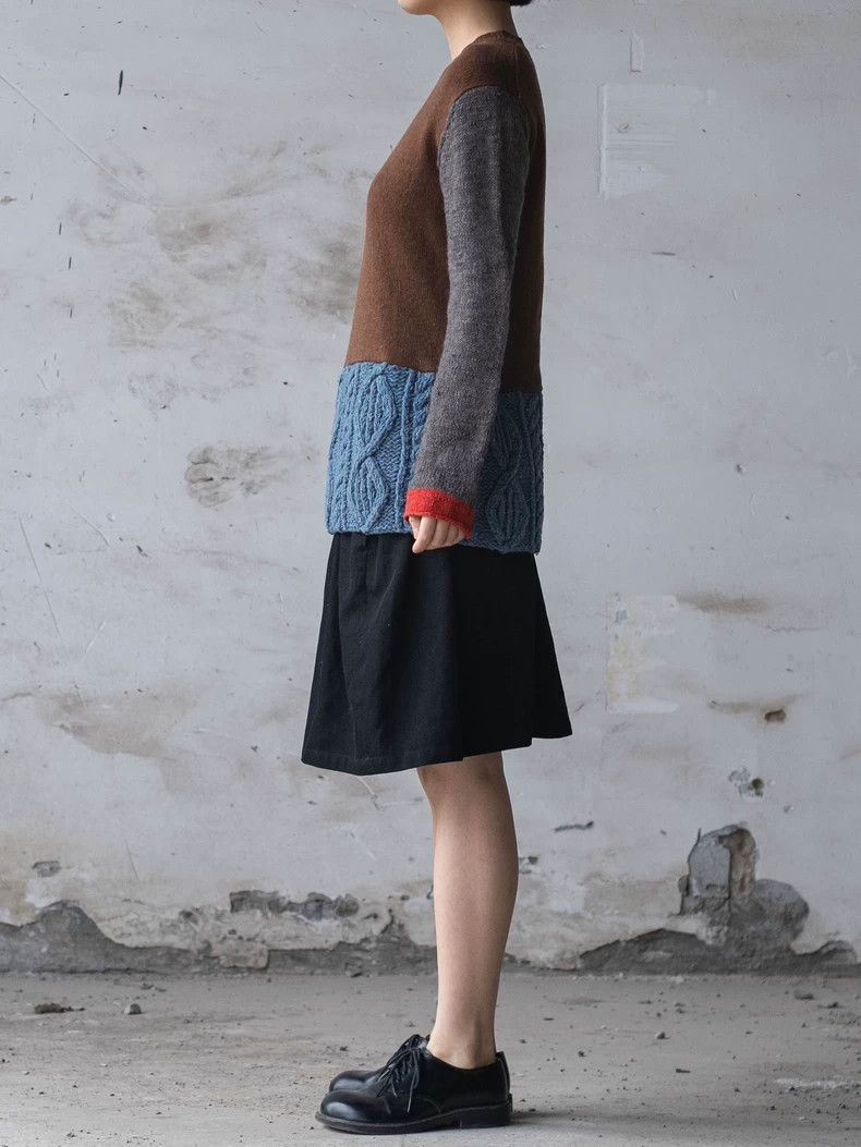 Comme des Garcons Comme Des Garcons Brown-blue contrast stitching sweater Size S / US 4 / IT 40 - 4 Thumbnail