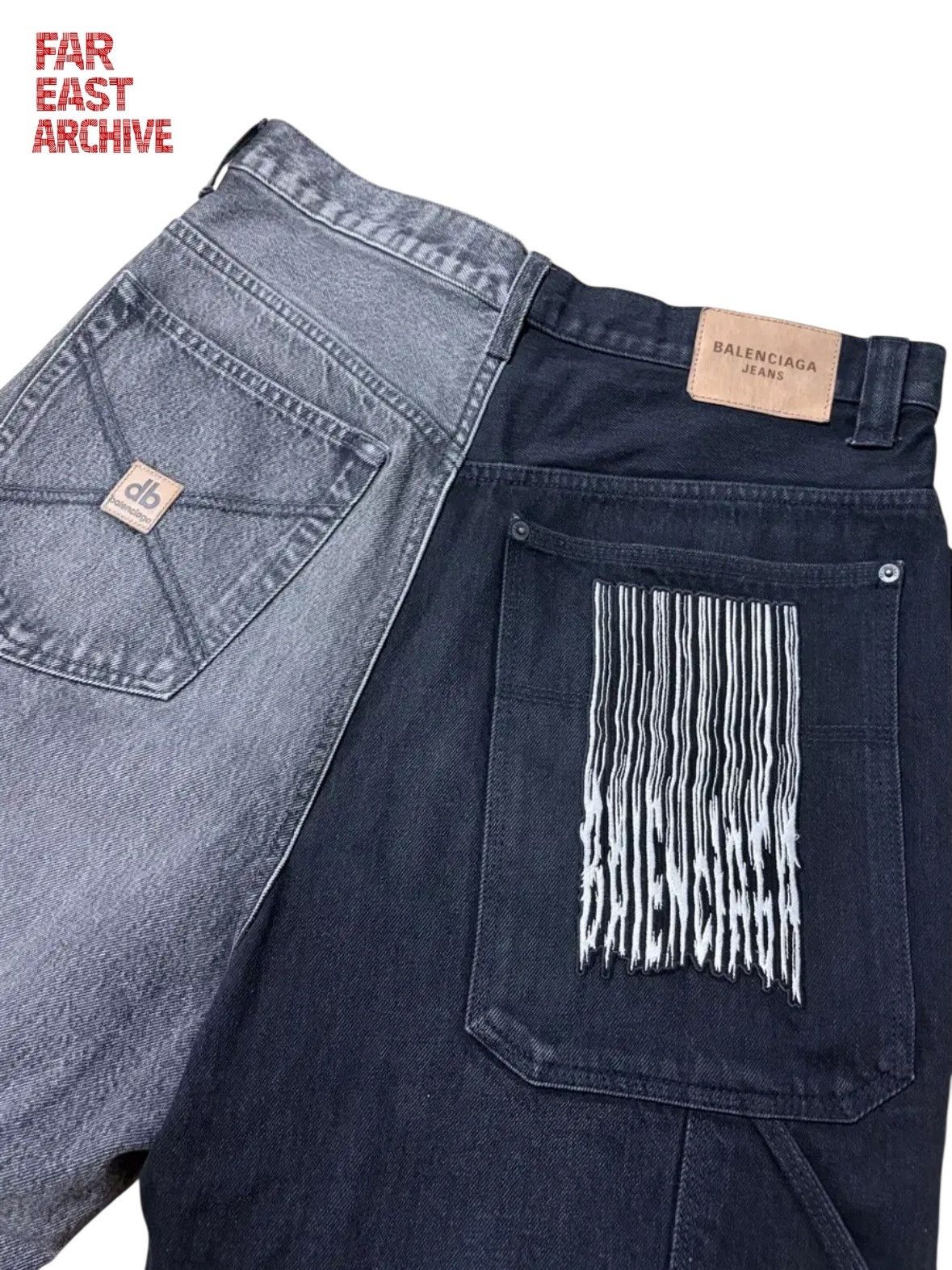 Balenciaga Balenciaga Two Tone Barcode Short Size US 30 / EU 46 - 1 Thumbnail