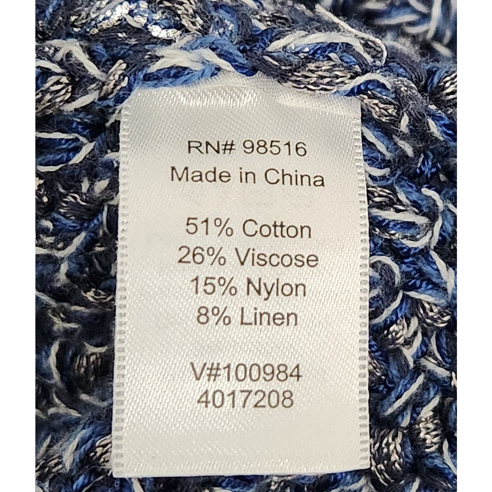 Other Coldwater Creek Blue Silver Dipped Cardigan Sweater Large Size L / US 10 / IT 46 - 5 Thumbnail