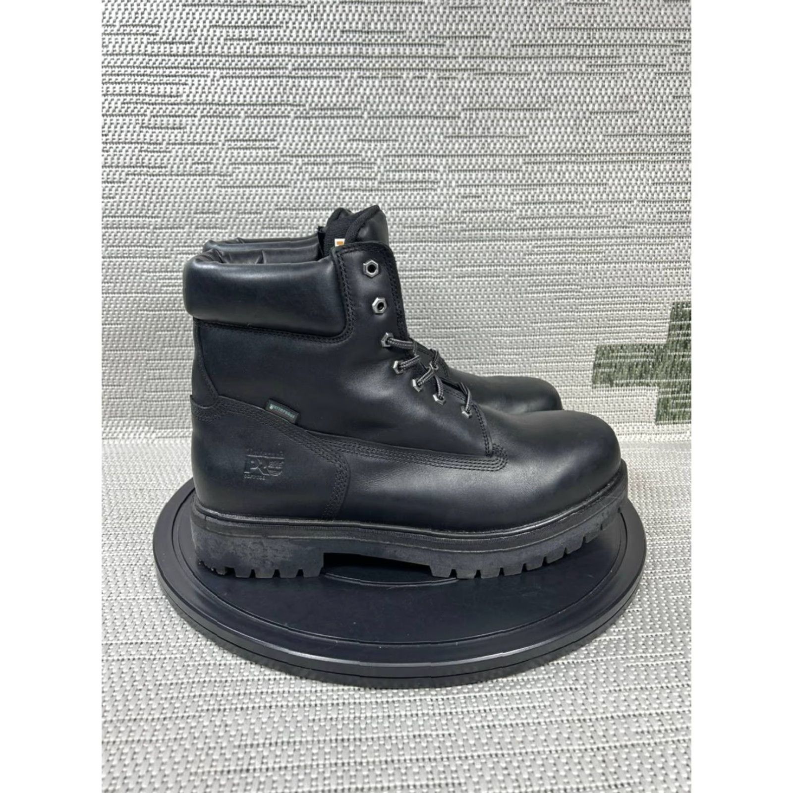 Timberland Timberland PRO Boots Mens Size 14 Wide Direct Attach Soft Toe Work Black Leather Shoes Boots Size US 14 / EU 47 - 2 Thumbnail