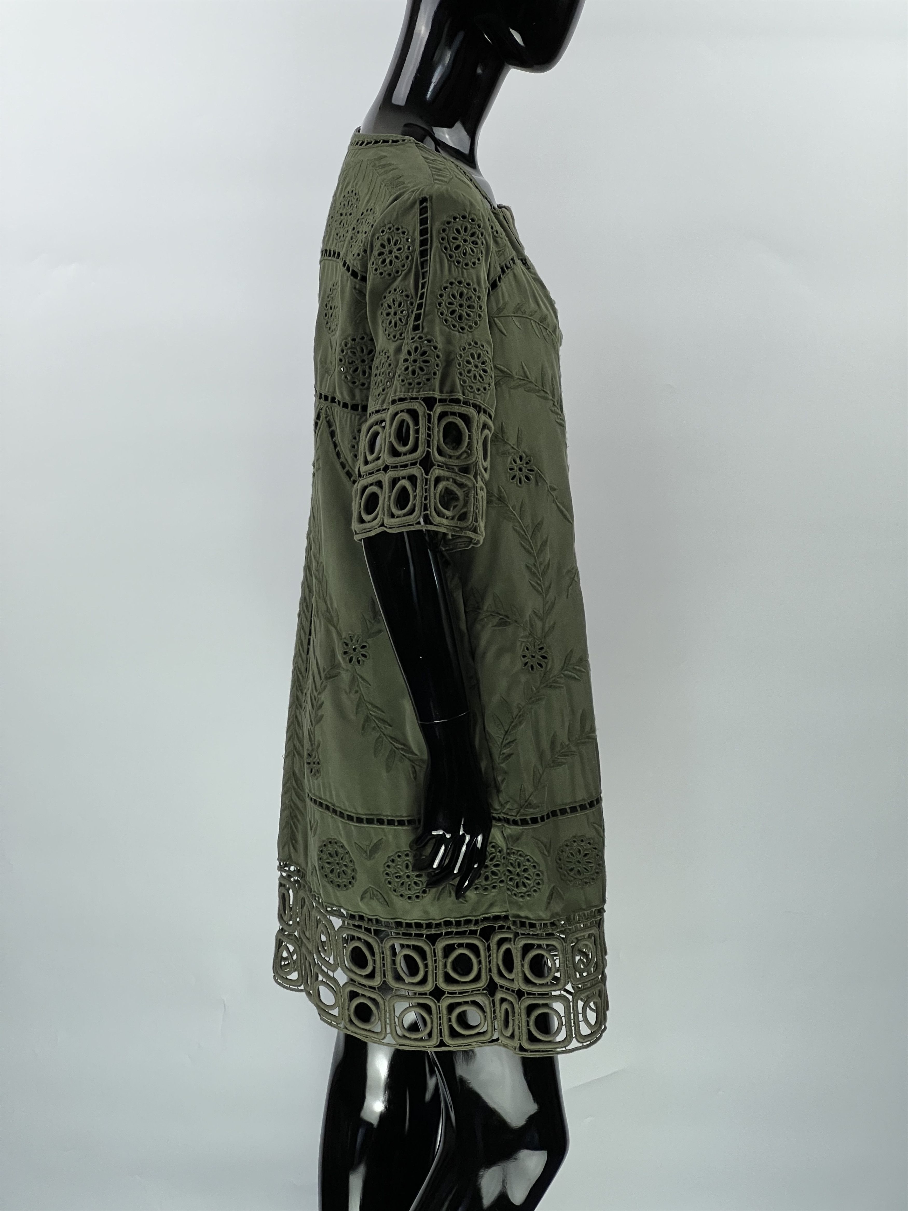 Sea New York Sea New York Green Embroidered Lace Dress Size 2 Size M / US 6-8 / IT 42-44 - 2 Thumbnail