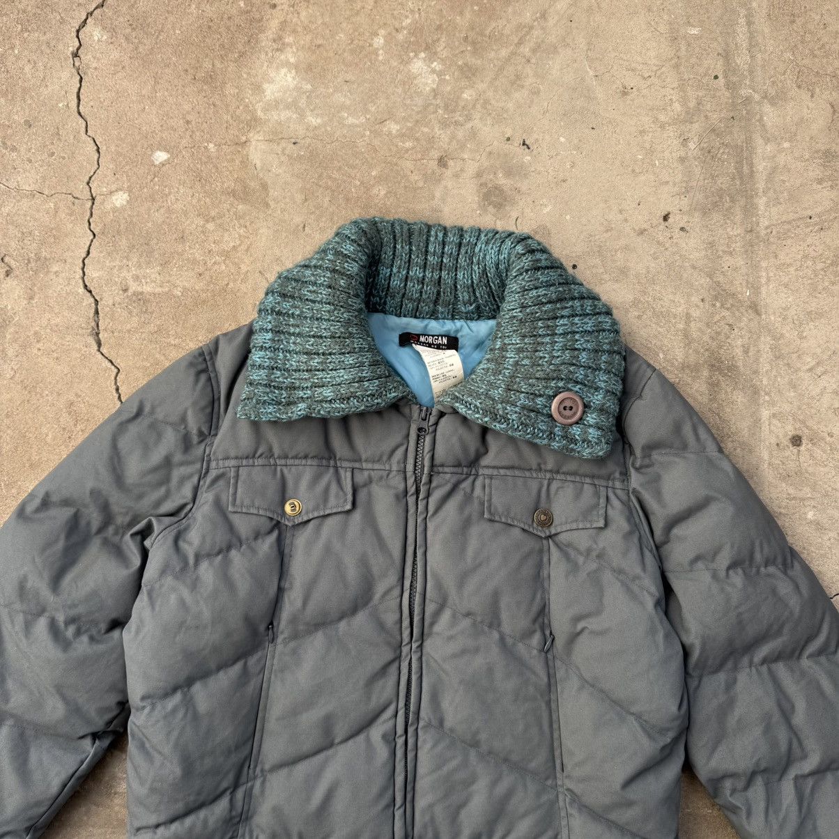Morgan De Toi Morgan De Toi Grey Puffer Jacket Size M / US 6-8 / IT 42-44 - 3 Thumbnail