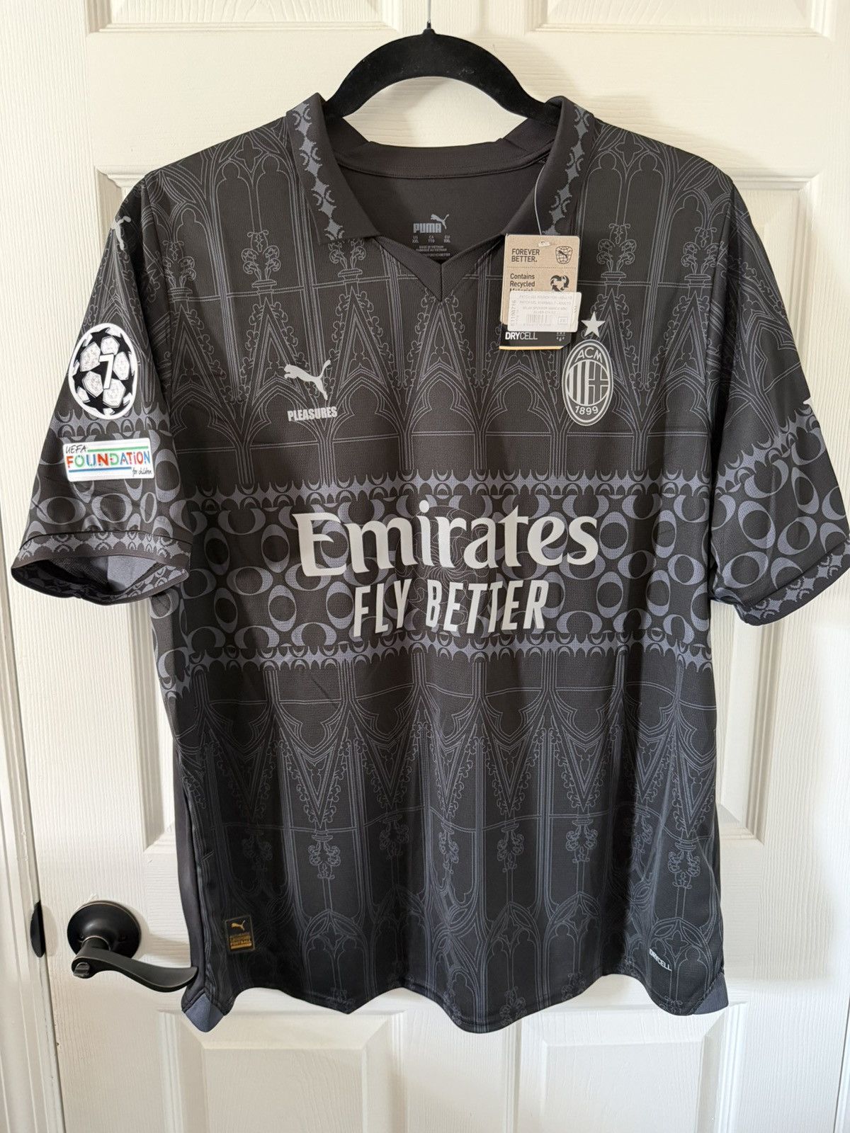 Pleasures × Puma BNWT Rafael Leao Puma x Pleasures AC Milan 23/24 4th Kit Size US XXL / EU 58 / 5 - 2 Thumbnail