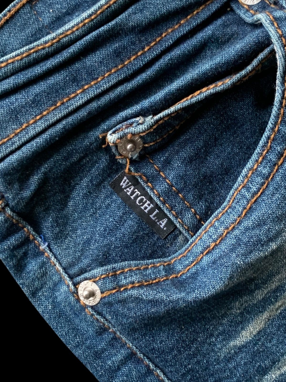 If Six Was Nine × Japanese Brand × Vintage Watch L.A Jeans Flare Vintage Distressed Denim Size 32" / US 10 / IT 46 - 9 Thumbnail