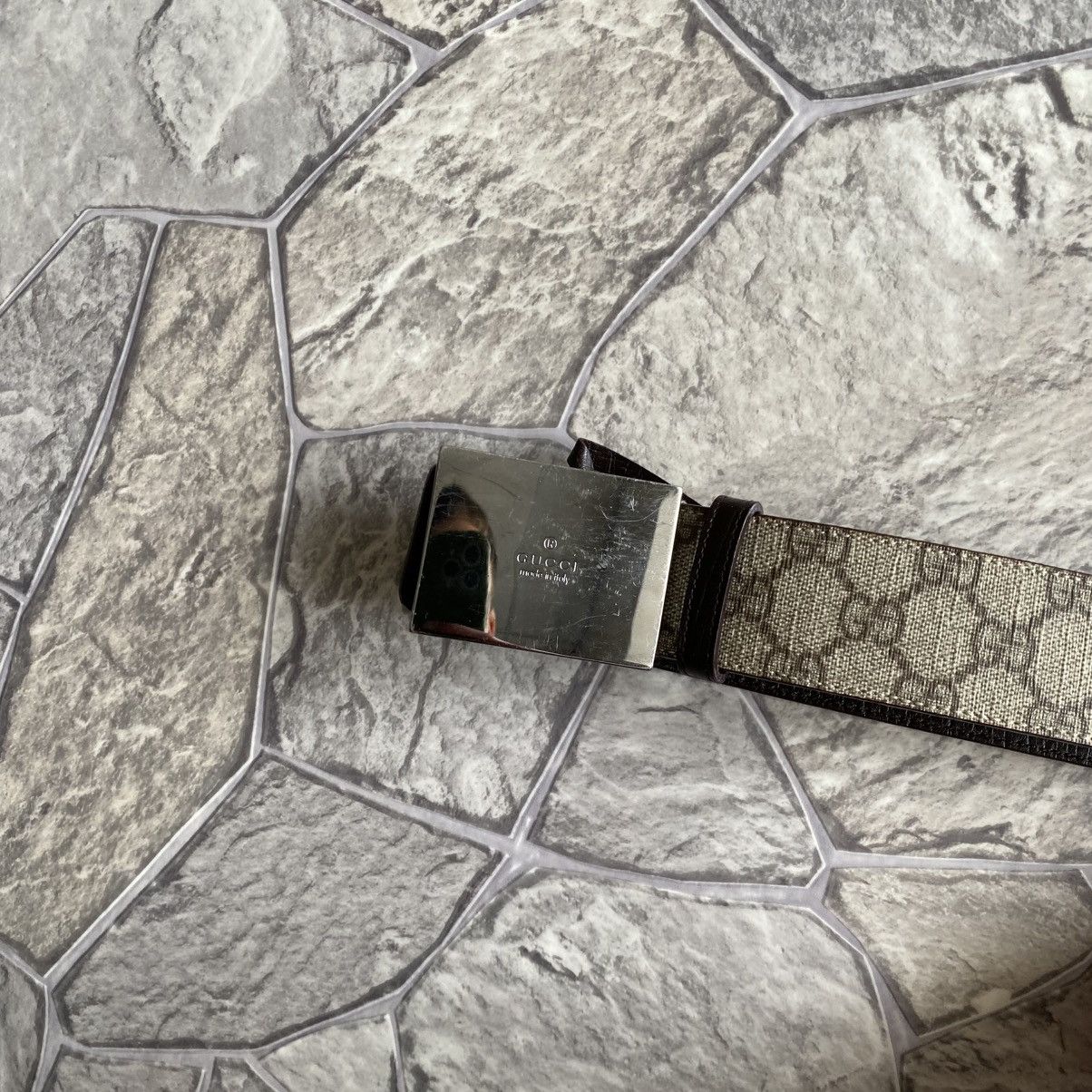 Gucci Vintage Gucci Monogram Belt Size ONE SIZE - 5 Thumbnail