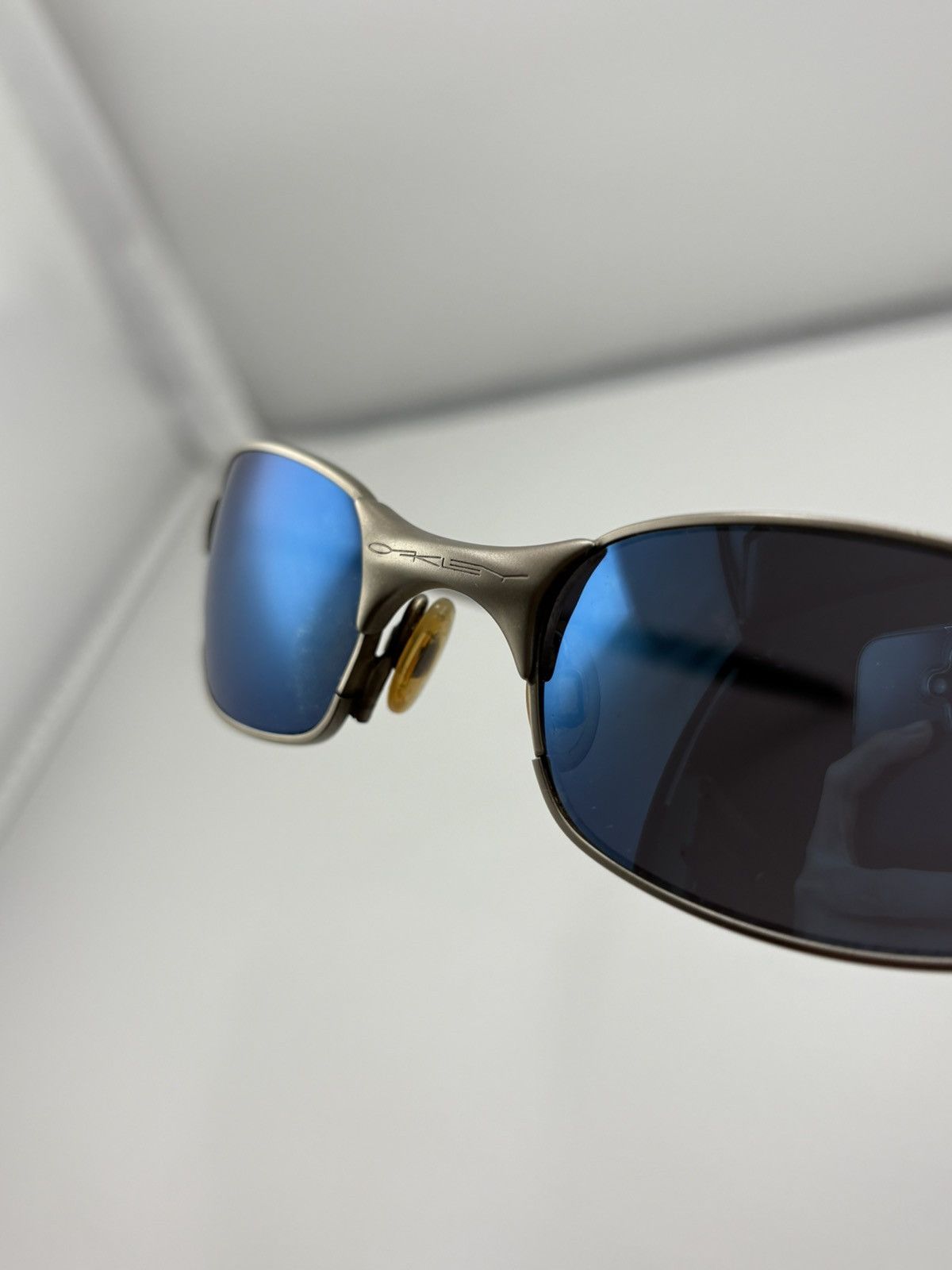 Oakley Vintage 2001 Oakley Square Wire 2.0 Sunglasses Ice Size ONE SIZE - 7 Thumbnail