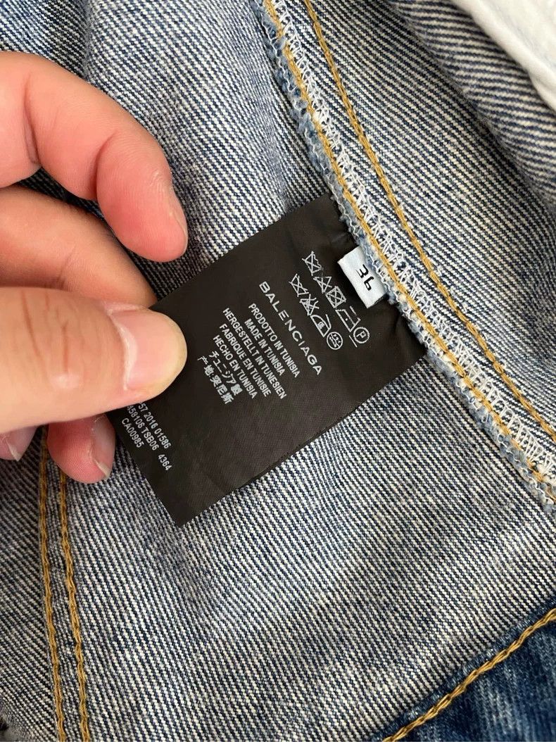 Balenciaga Balenciaga size 36 Blue Denim Jacket Size S / US 4 / IT 40 - 4 Thumbnail