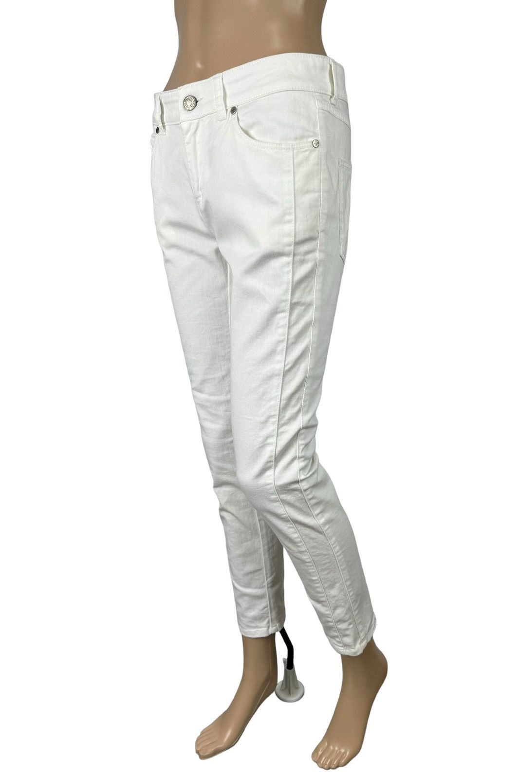 Alexander McQueen Alexander McQueen White Crop Jeans Skinny size 42 Size 28" / US 6 / IT 42 - 1 Thumbnail