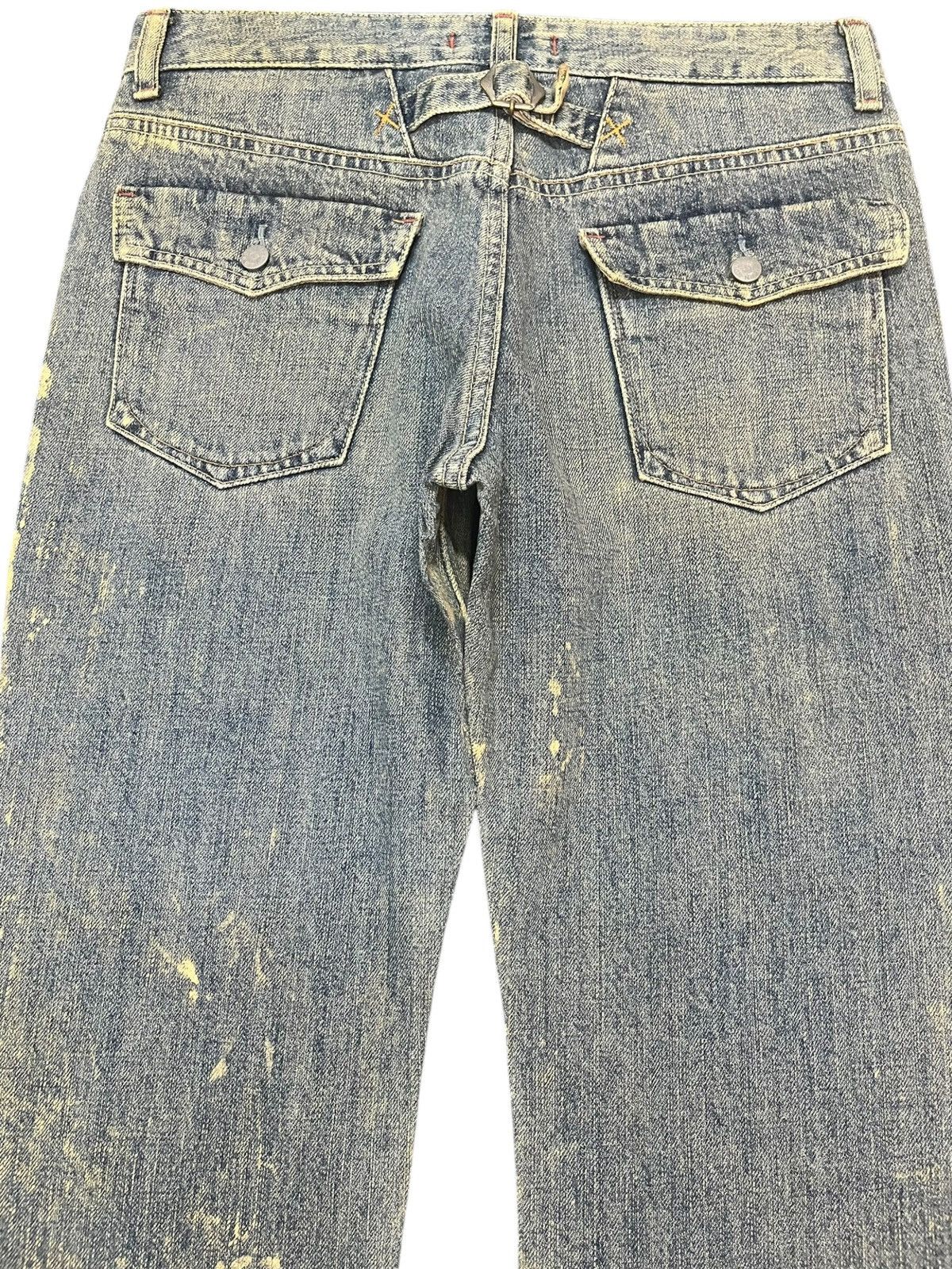 Japanese Brand Vintage Sweet Camel Flare Bootcut Mudwash Buckle Belt Denim Size US 29 - 6 Thumbnail