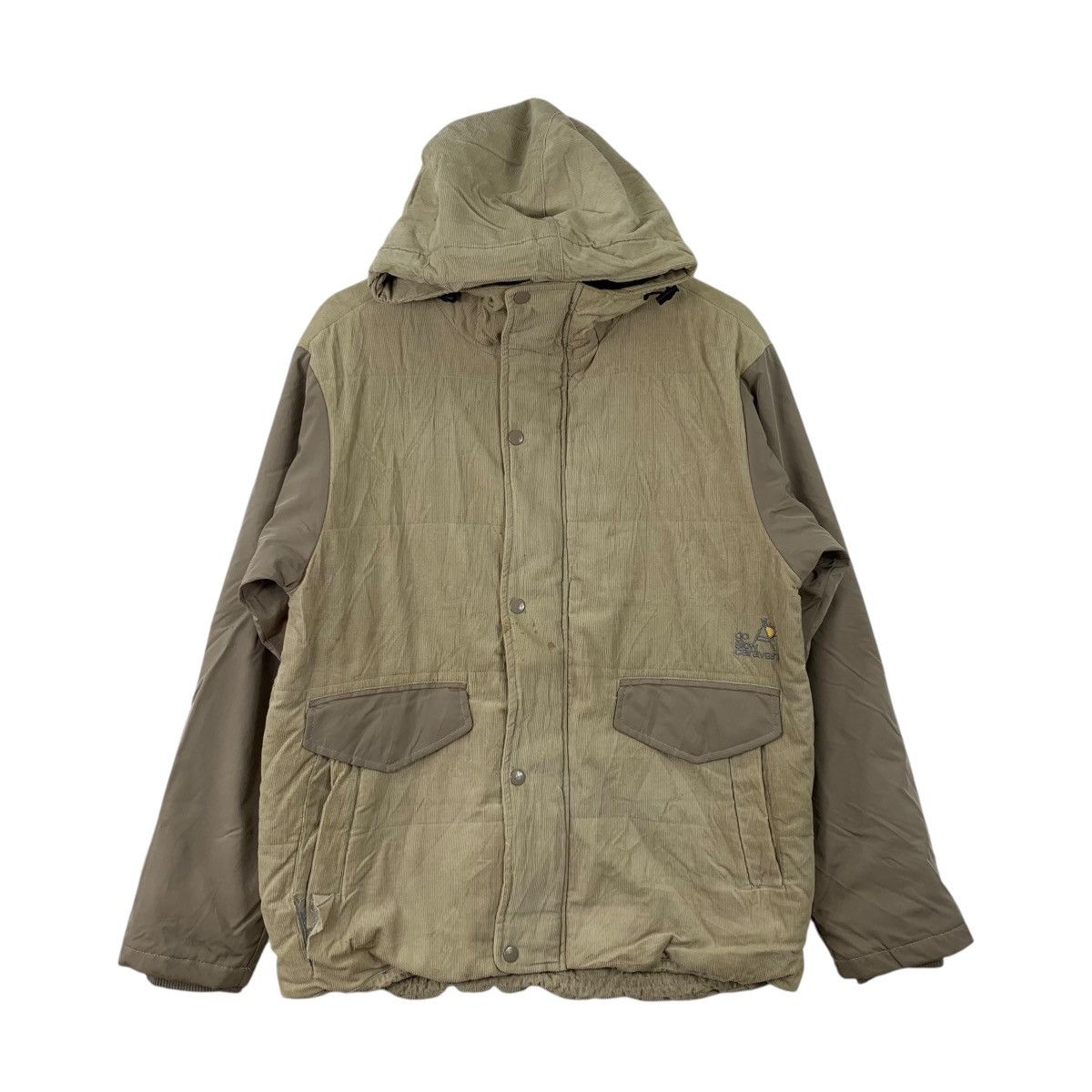 GO SLOW CARAVAN Japanese Brand Outdoor Coduroy Hoodie Jacket