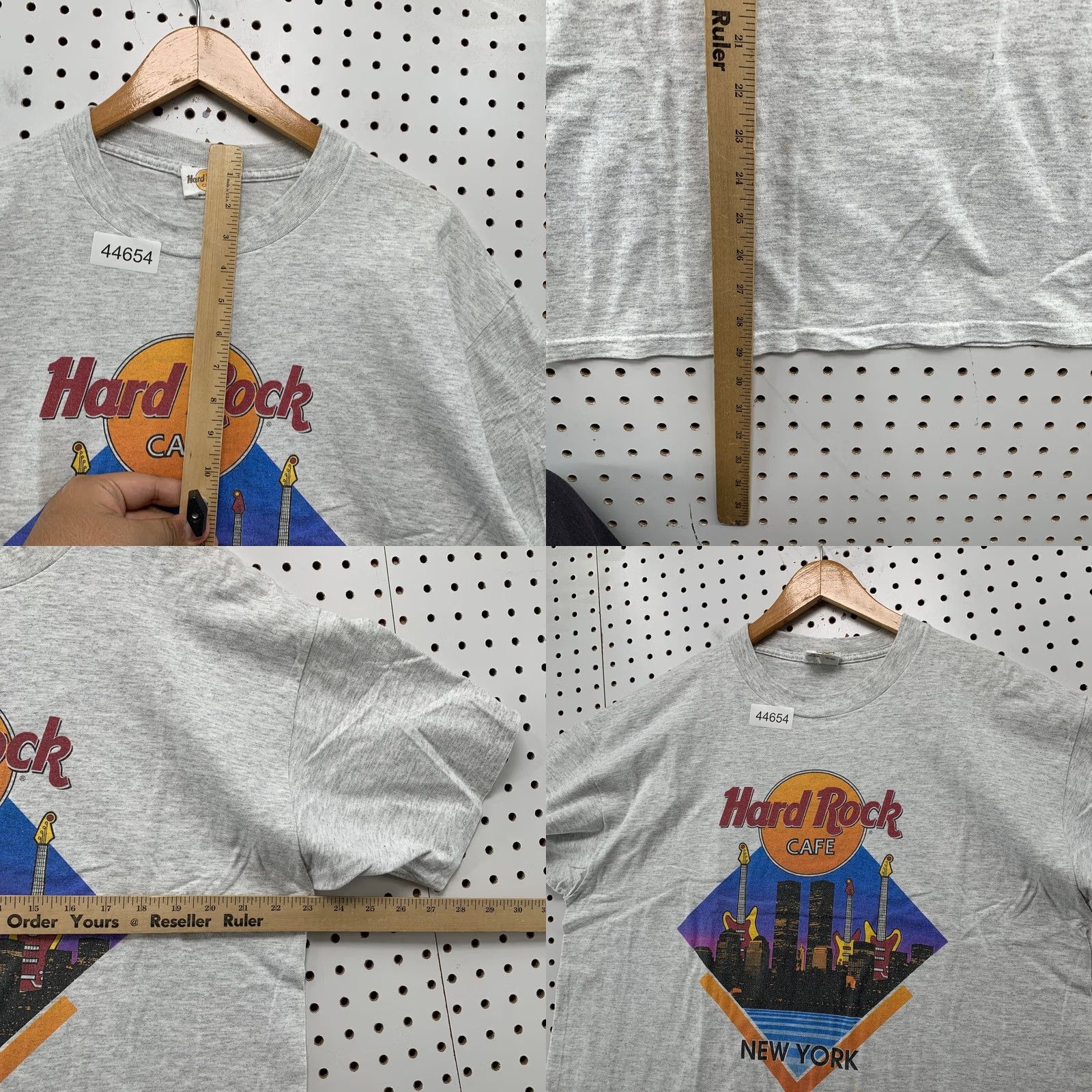 Hard Rock Cafe Vintage Hard Rock Cafe Shirt Mens XL New York Gray Single Stitch 90s Size US XL / EU 56 / 4 - 8 Thumbnail