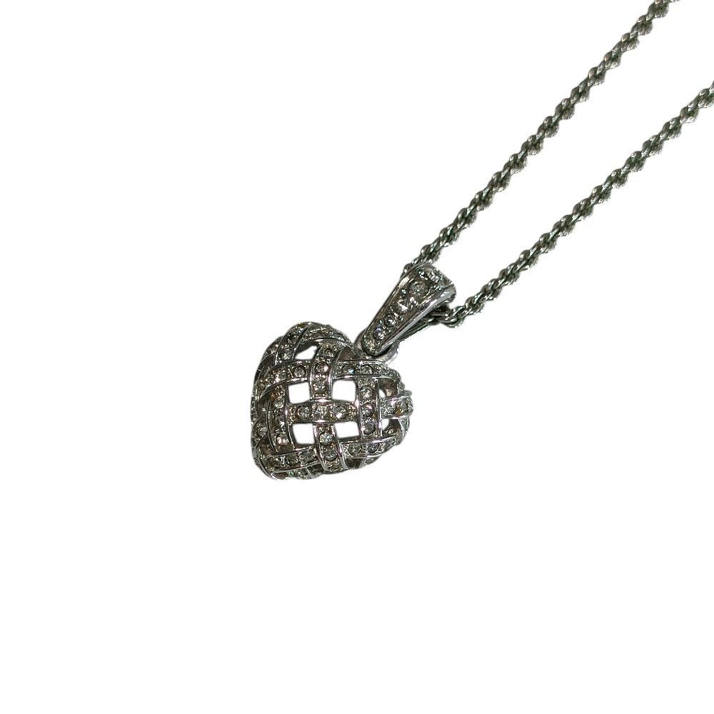 Swarovski Swarovski Heart Pavé Necklace Metal Necklace DUTY FREE for USA