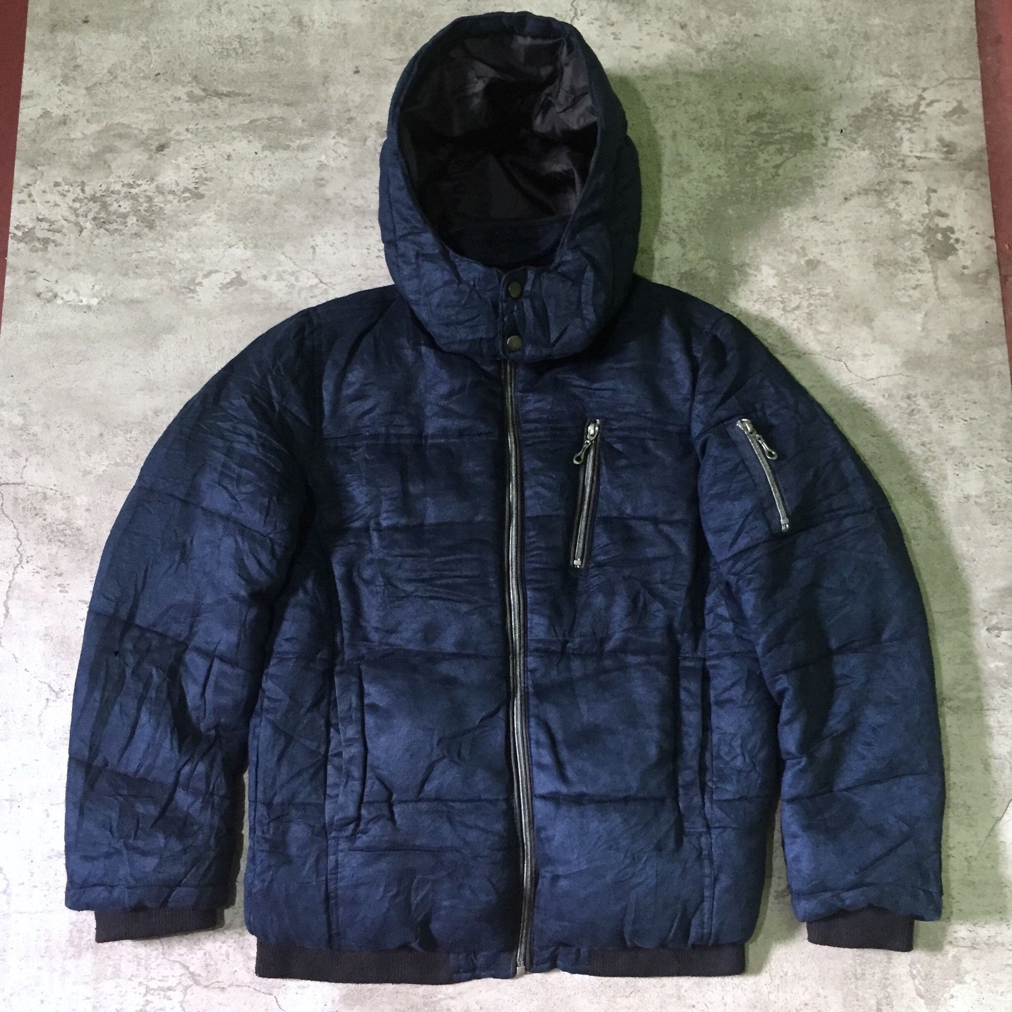 Japanese Brand Louis Chavlon Faux Suede Pattern Rider Replace Hoded Jacket Size US L / EU 52-54 / 3 - 1 Thumbnail