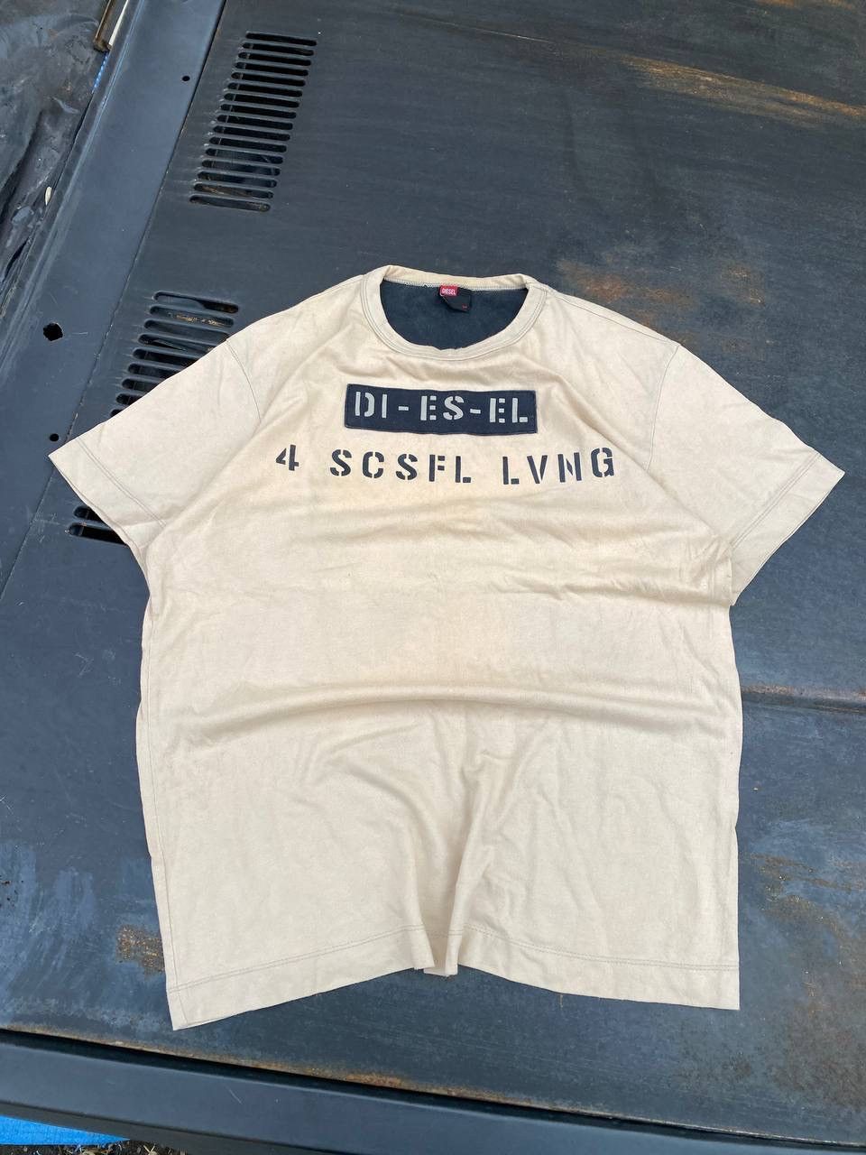 Diesel × Japanese Brand Diesel vintage distressed denim t shirt Size US L / EU 52-54 / 3 - 1 Thumbnail