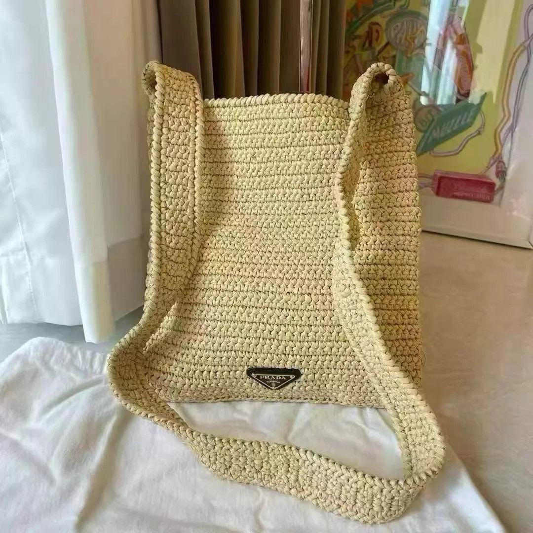 Prada Prada woven raffia crossbody Good 26x31 W923 Size ONE SIZE - 3 Thumbnail