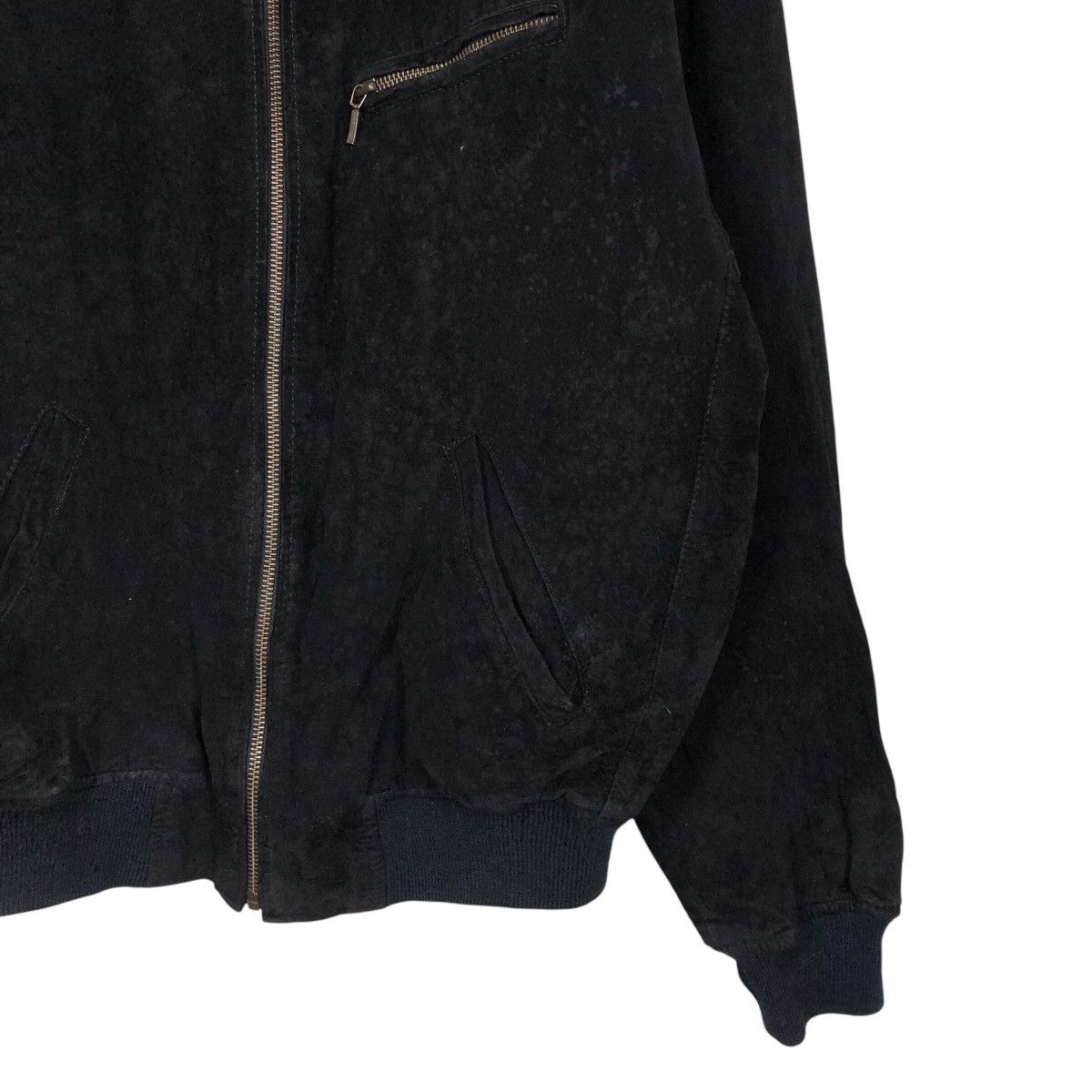 Japanese Brand 📌Vtg Suede Leather Bomber Jacket Kearney House Issey Miyake Size US M / EU 48-50 / 2 - 6 Thumbnail