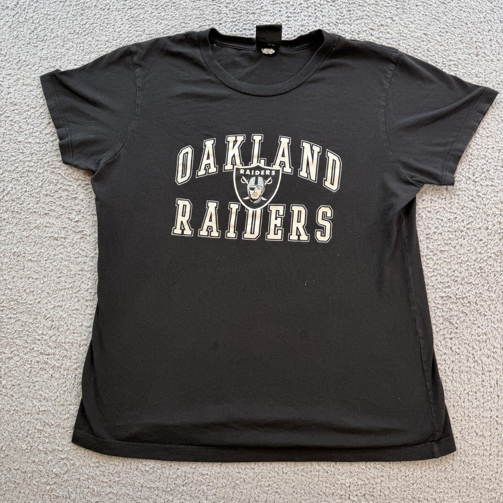 NFL Oakland Raiders NFL Team Apparel Black T Shirt Womens XL Size XL / US 12-14 / IT 48-50 - 1 Thumbnail
