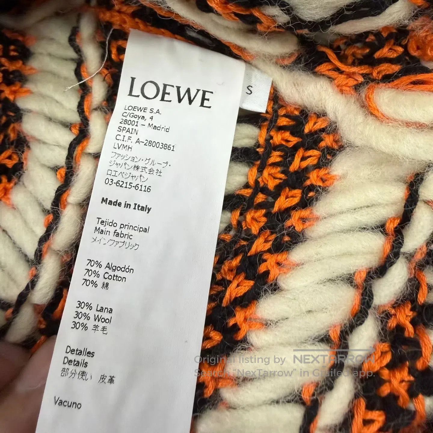 Loewe Loewe Cutout Knit Sweater| Size S / US 4 / IT 40 - 3 Thumbnail