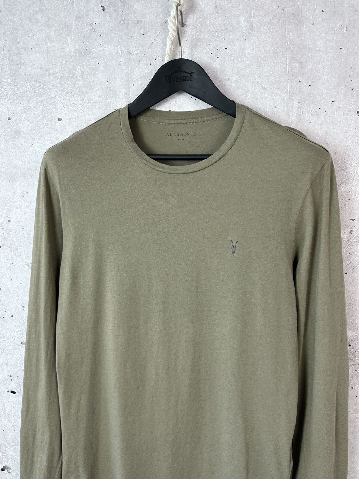 Allsaints Allsaints Tonic Khaki Crew Neck Cotton Long Sleeve Size US S / EU 44-46 / 1 - 2 Thumbnail
