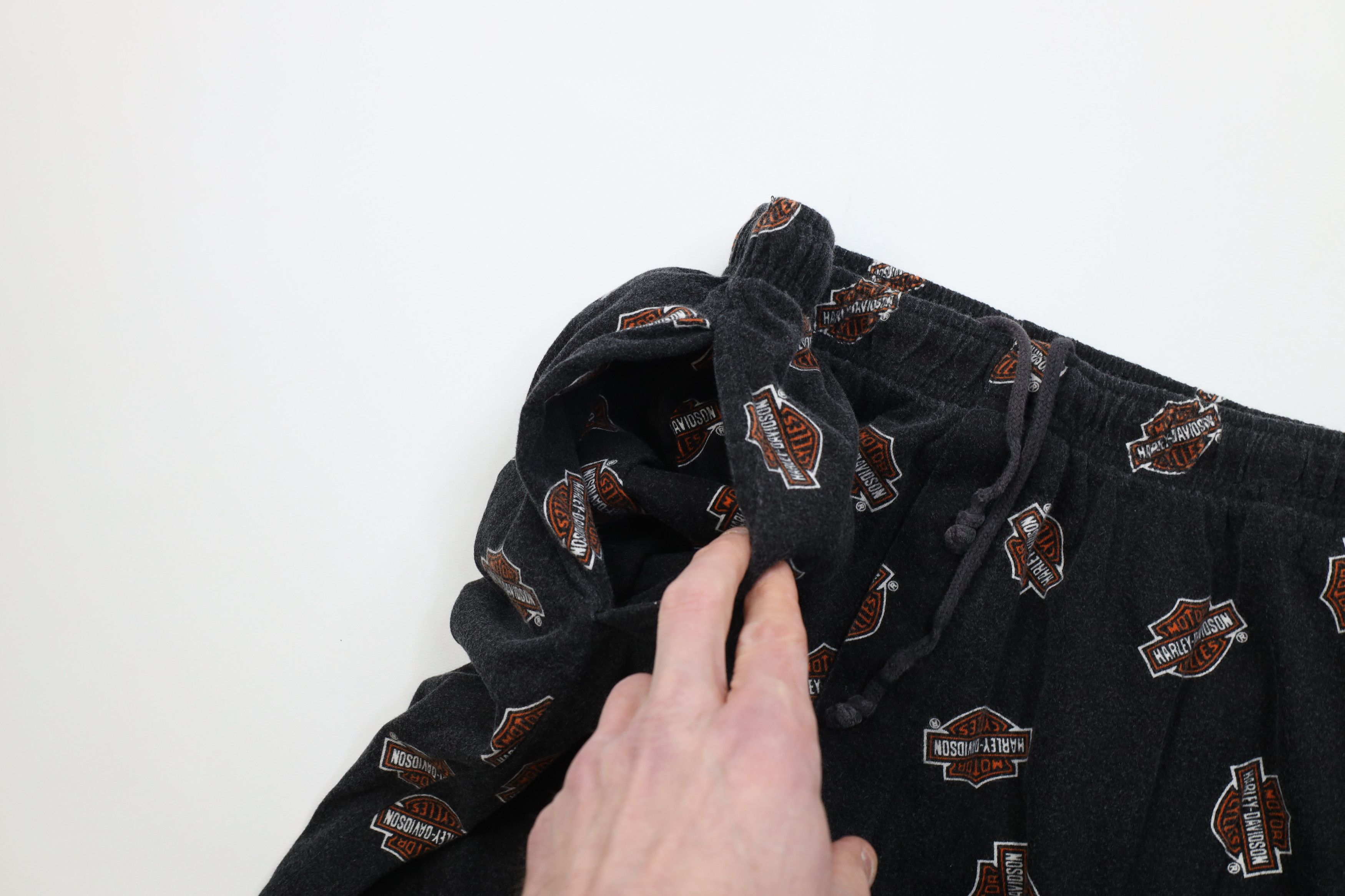 Harley Davidson Vintage 90s Harley Davidson All Over Print Wide Leg Pants Size US 38 / EU 54 - 7 Thumbnail